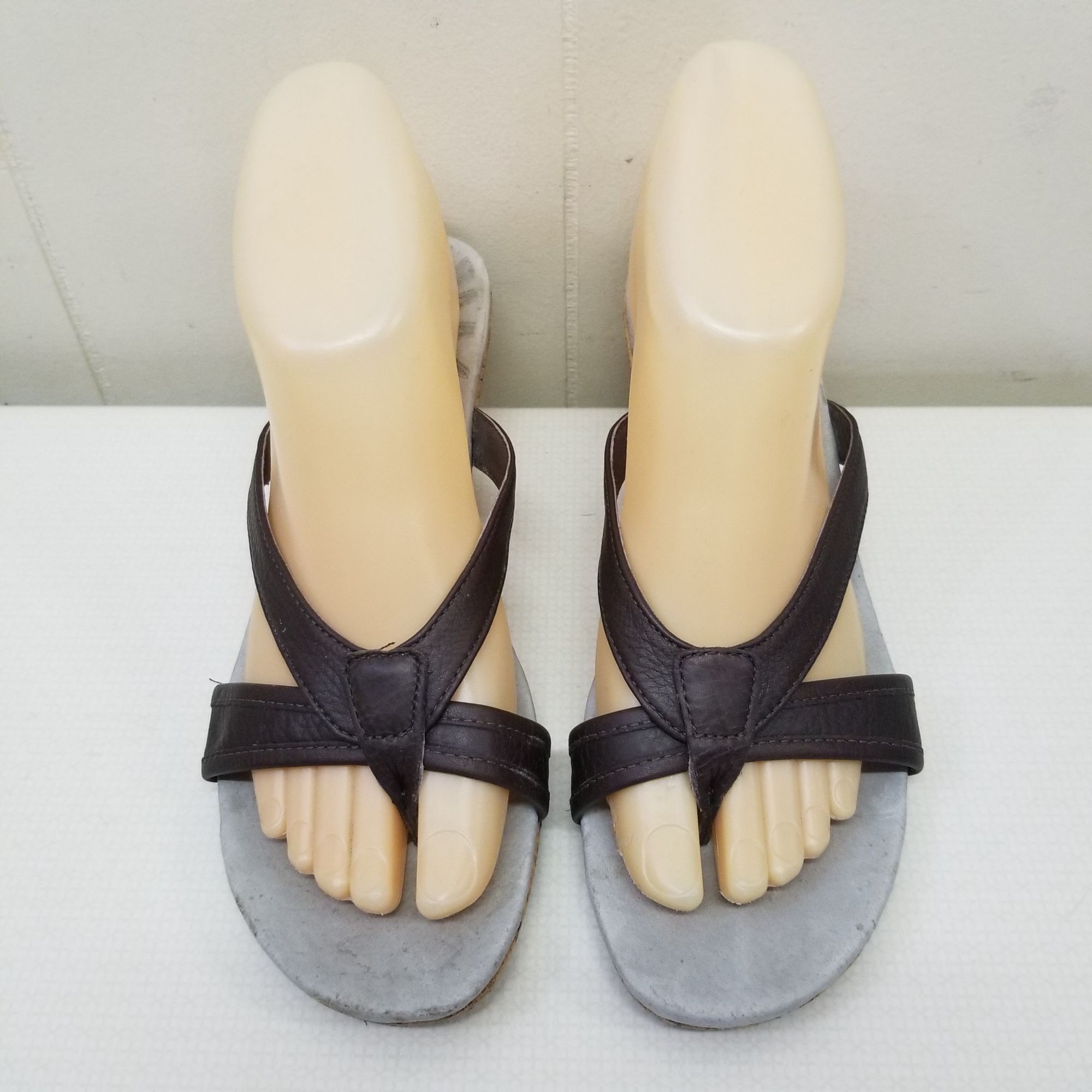 Patagonia Patagonia 7M Brown Thong Wedge Sandals Summer Beach SOLIMAR Size US 7 / IT 37 - 3 Thumbnail