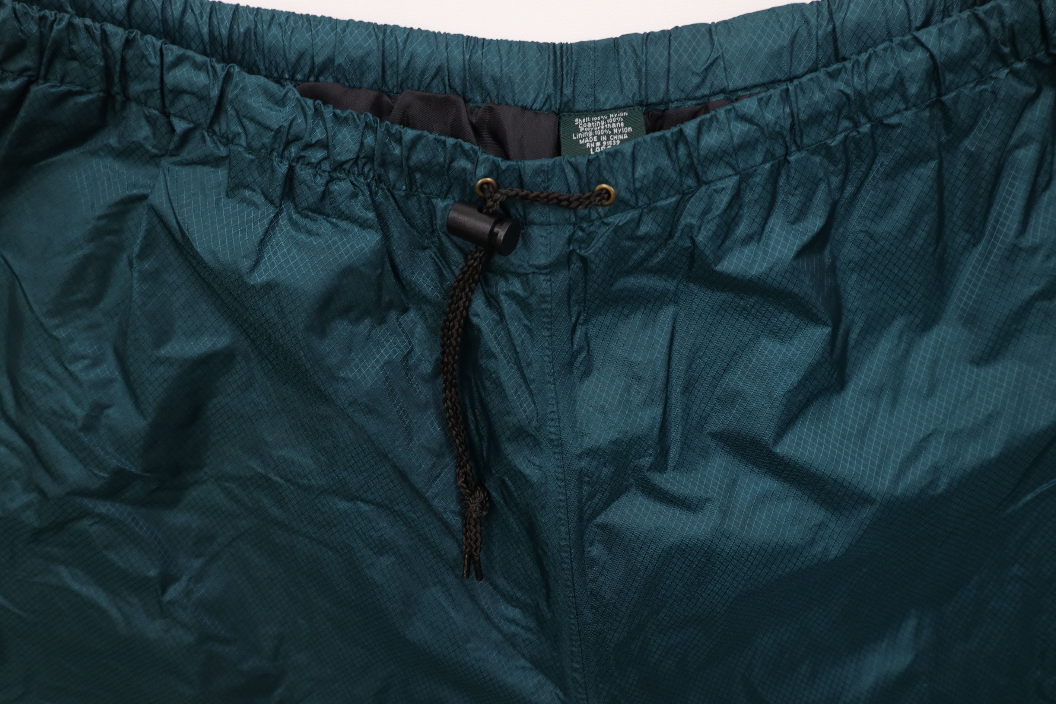 Vintage Vintage 90s Streetwear Ripstop Wide Leg Rain Pants Green Size US 36 / EU 52 - 6 Thumbnail
