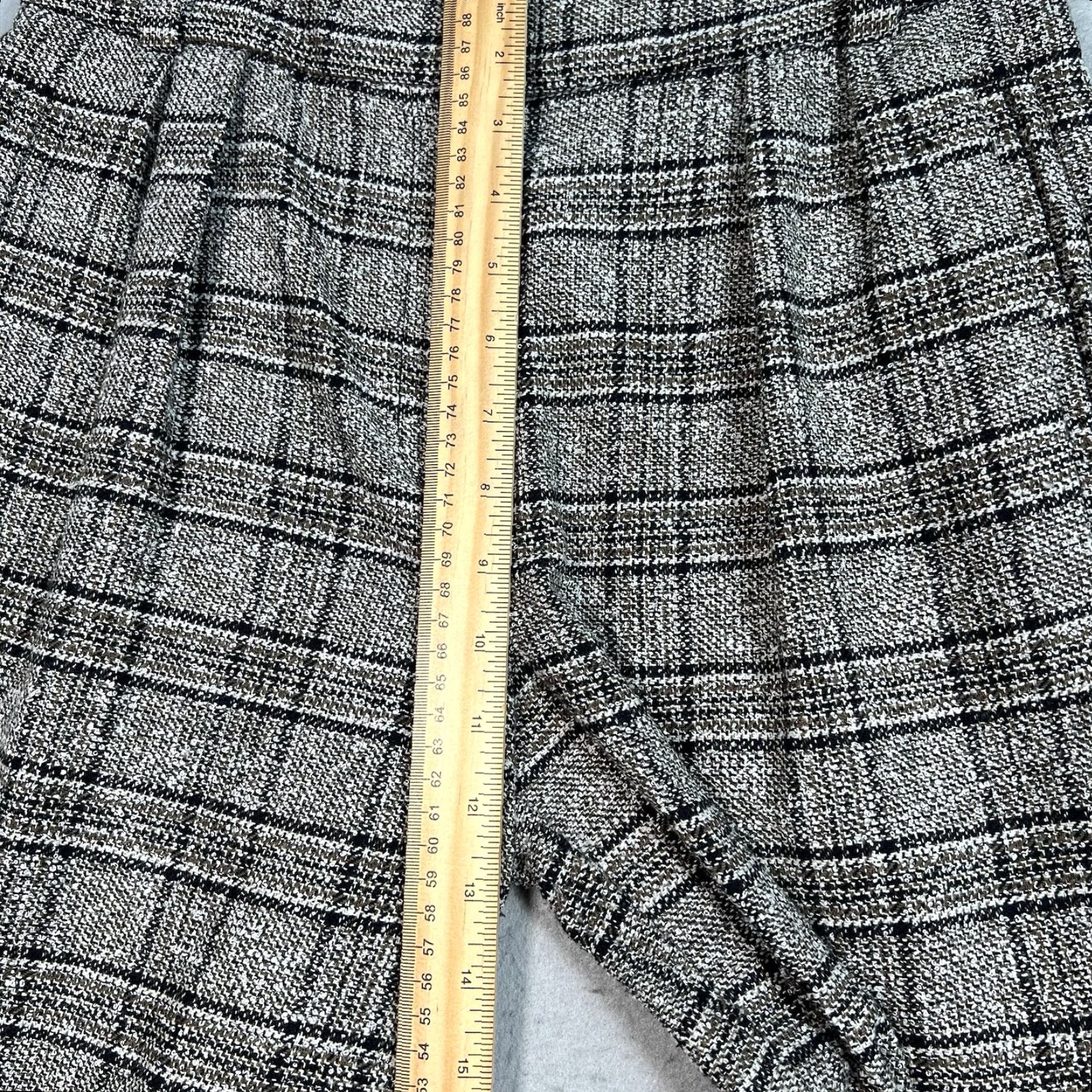 Reiss Reiss Arya Pants Womens 2 Gray Black Plaid Cropped Straight Wool Blend Polyester Tailored Business Size 26" / US 2 / IT 38 - 6 Thumbnail