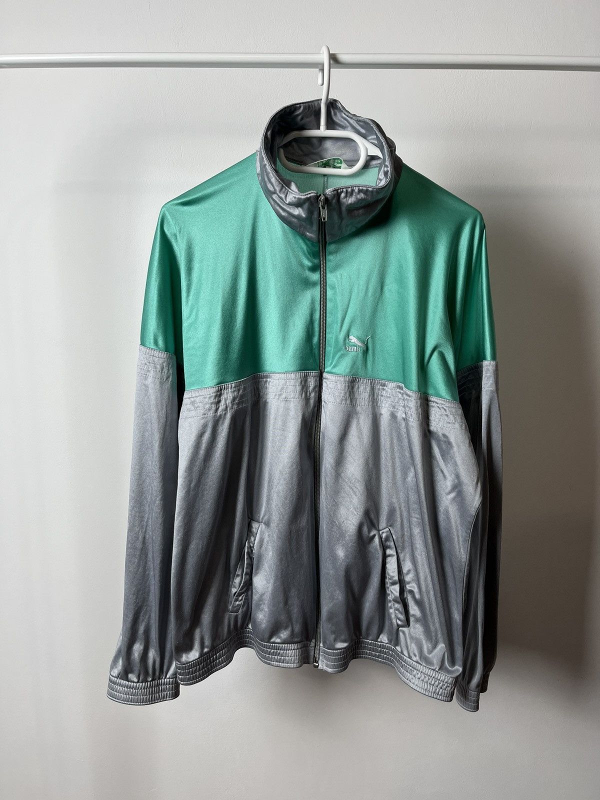 Puma × Vintage Vintage 90’s Puma Sport Long Sleeve Track Full Zip Jacket Size US S / EU 44-46 / 1 - 1 Thumbnail