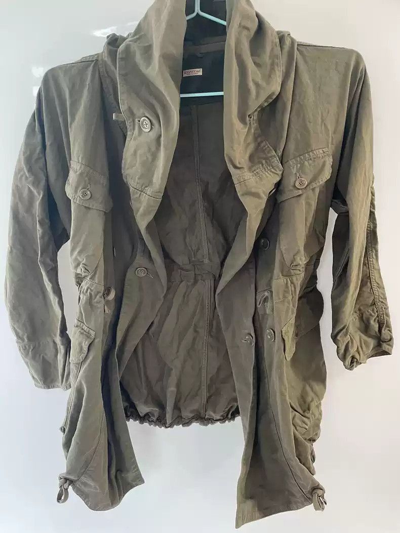 Kapital kapital Cotton sanded ring collar hooded coat jacket Size US L / EU 52-54 / 3 - 4 Thumbnail