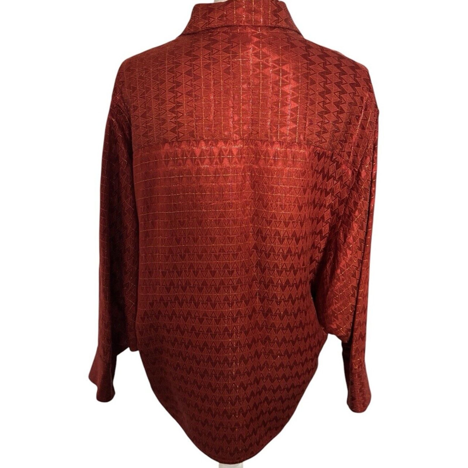 Elizabeth and James Elizabeth and James Rust Gold Pull Over Dolman Blouse S Size S / US 4 / IT 40 - 3 Thumbnail