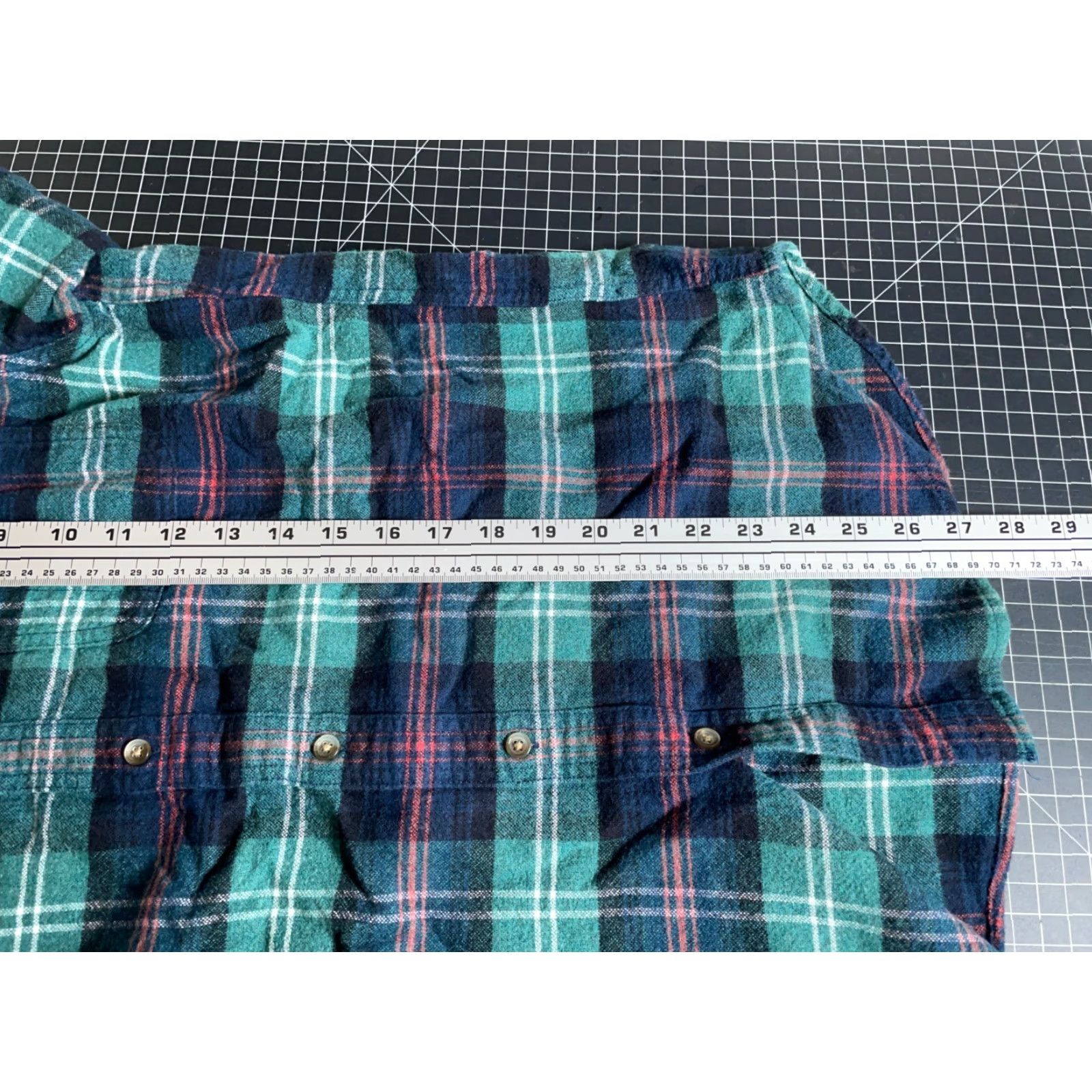 J.Crew VINTAGE J.CREW Wool Blend Flannel Shirt Men's Medium Green Plaid Suede Elbow Patches Size US M / EU 48-50 / 2 - 6 Thumbnail