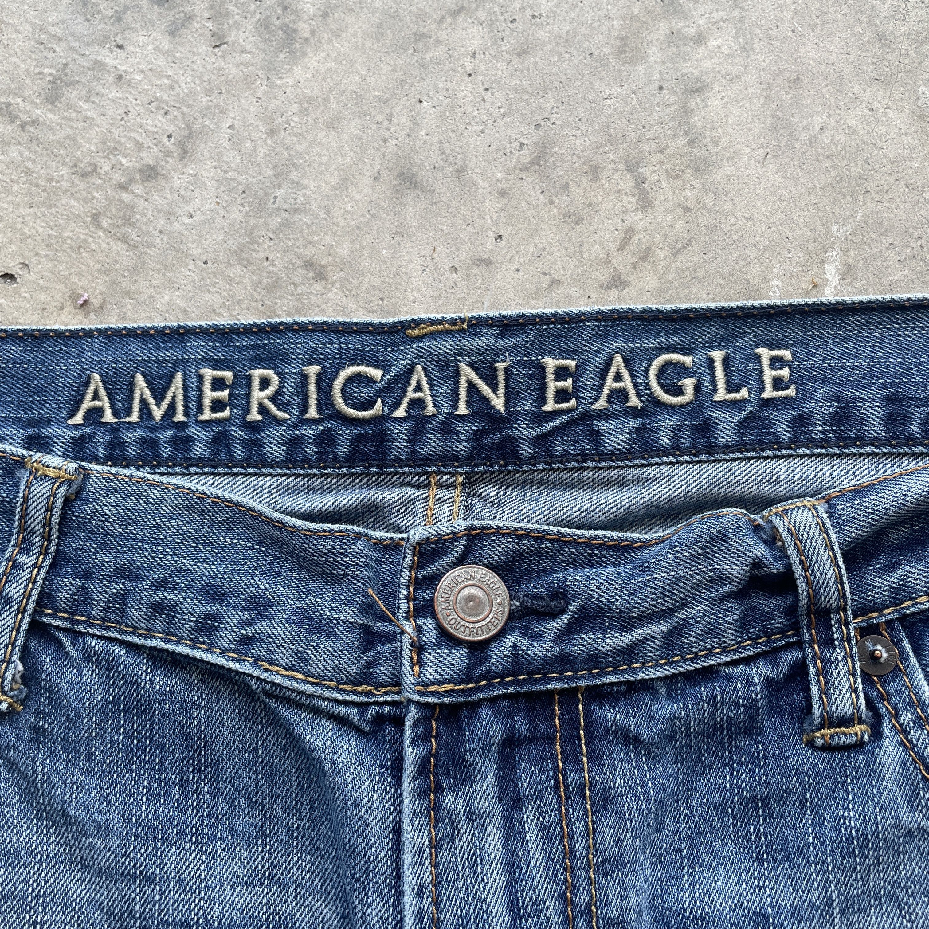 American Eagle Outfitters × Jean VINTAGE AMERICAN EAGLE FADED JEANS BAGGY DENIM PANTS W38 Size US 38 / EU 54 - 6 Thumbnail