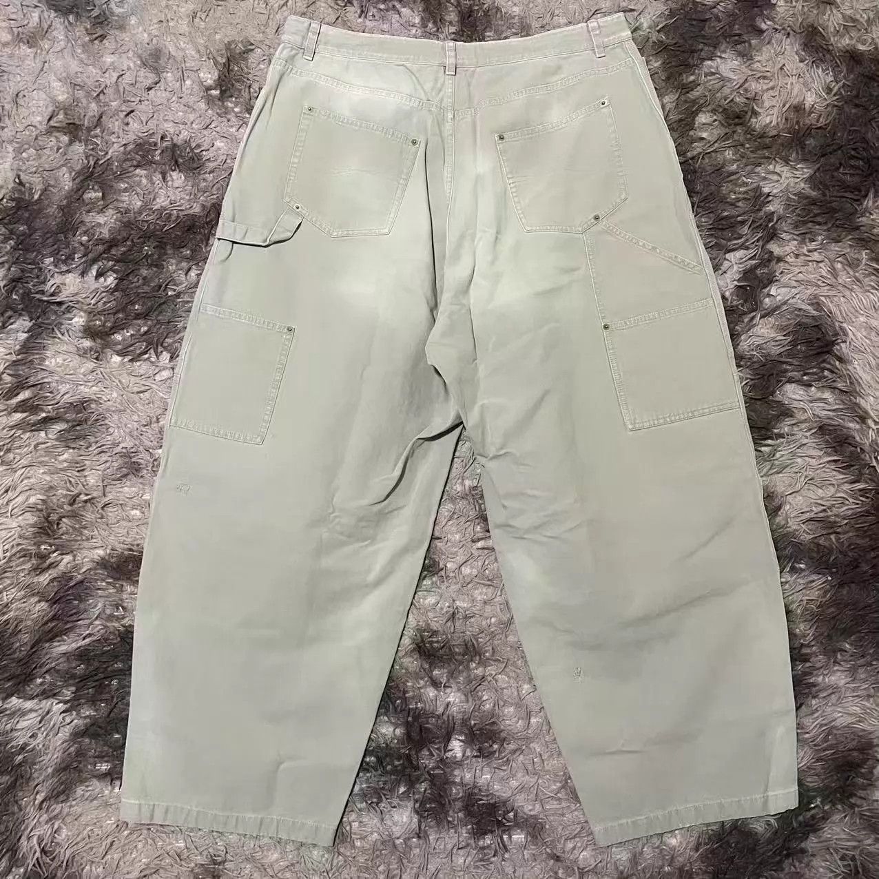 Balenciaga Balenciaga Double Knee Beige Drawstring Cargo Pants 48 Size US 32 / EU 48 - 2 Thumbnail