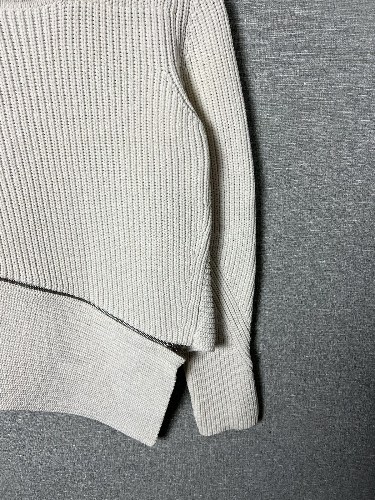 Alexander Wang ALEXANDER WANG Asymmetrical Zip Peel Away Knitted Sweater Size M / US 6-8 / IT 42-44 - 8 Thumbnail