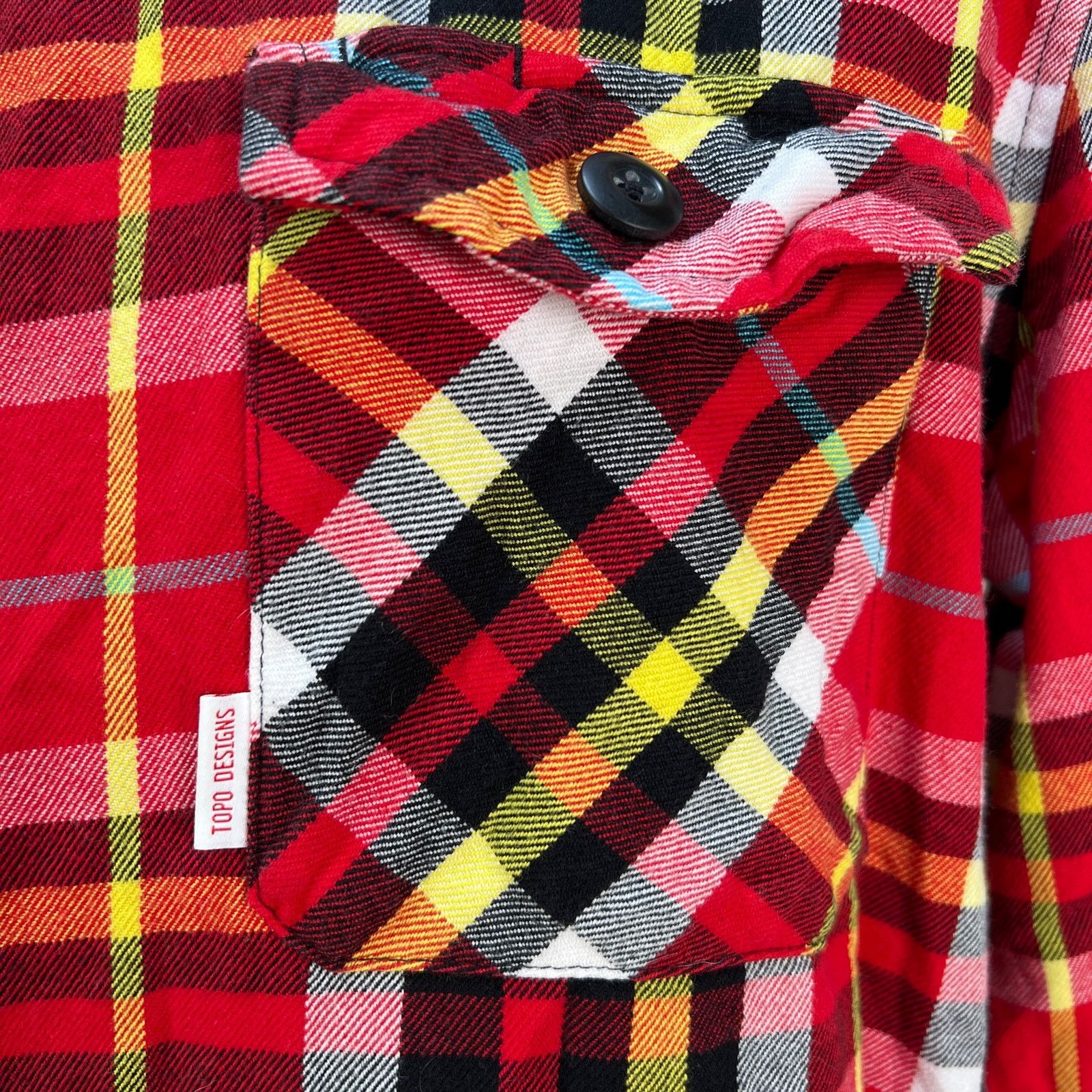 Topo Designs Topo Designs Plaid Field Shirt Red Flannel Organic Cotton Size US XL / EU 56 / 4 - 5 Thumbnail