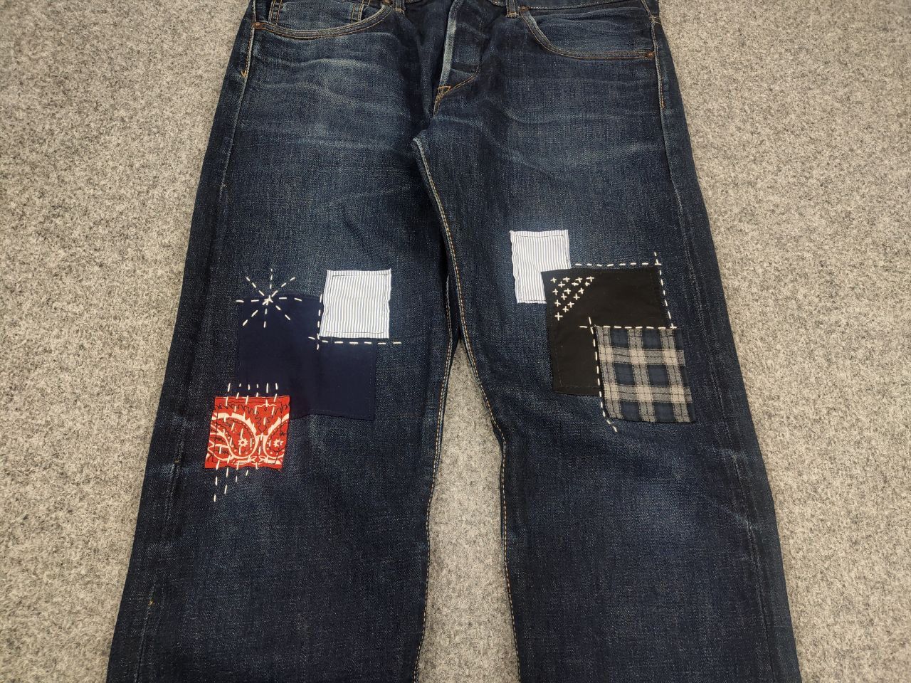 Edwin Vintage Edwin Japan Made Embroidered Selvedge Denim Jeans Size US 34 / EU 50 - 9 Thumbnail