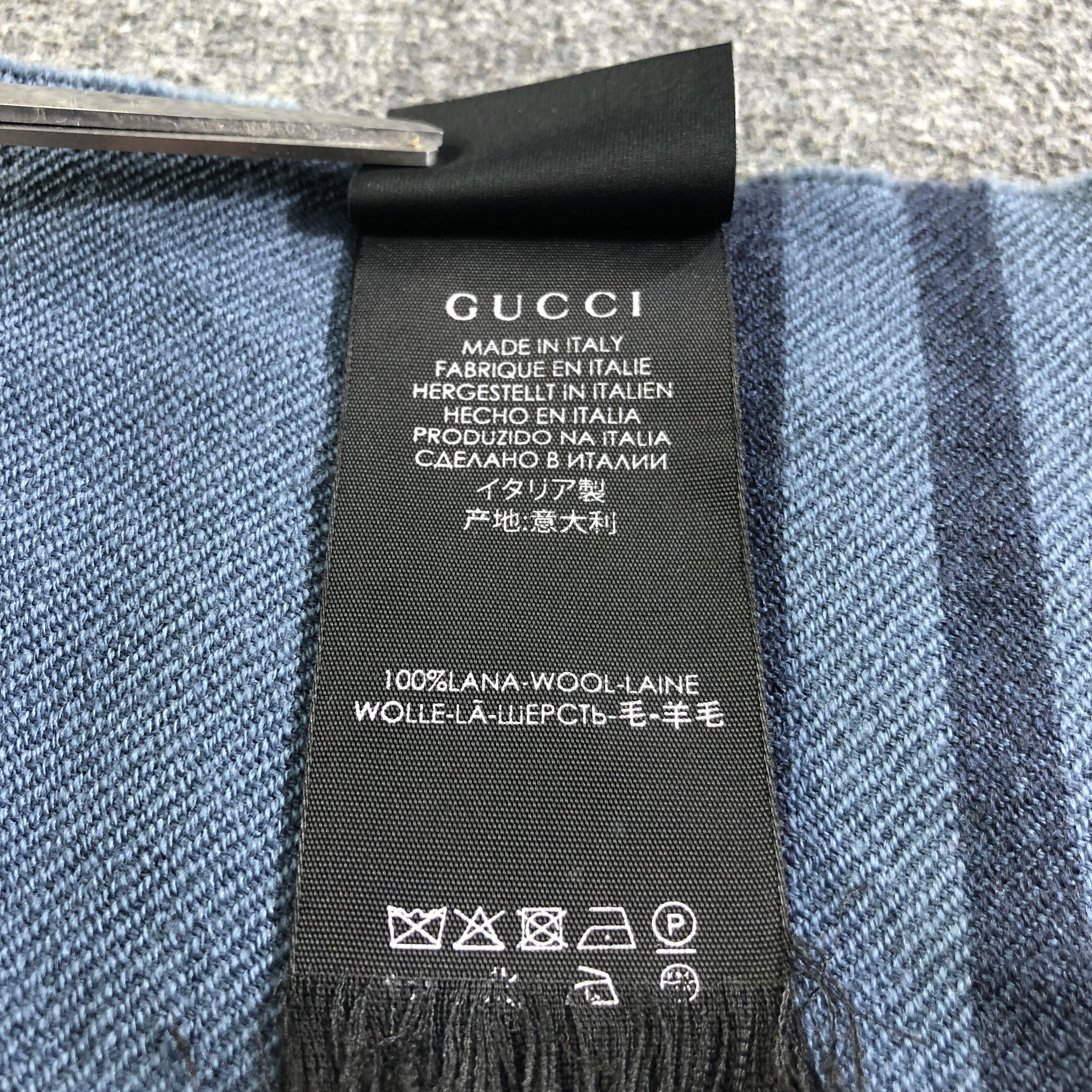 Gucci Gucci Monogram Full Print GG Wool Scarf Muffler V2627 Size ONE SIZE - 7 Thumbnail