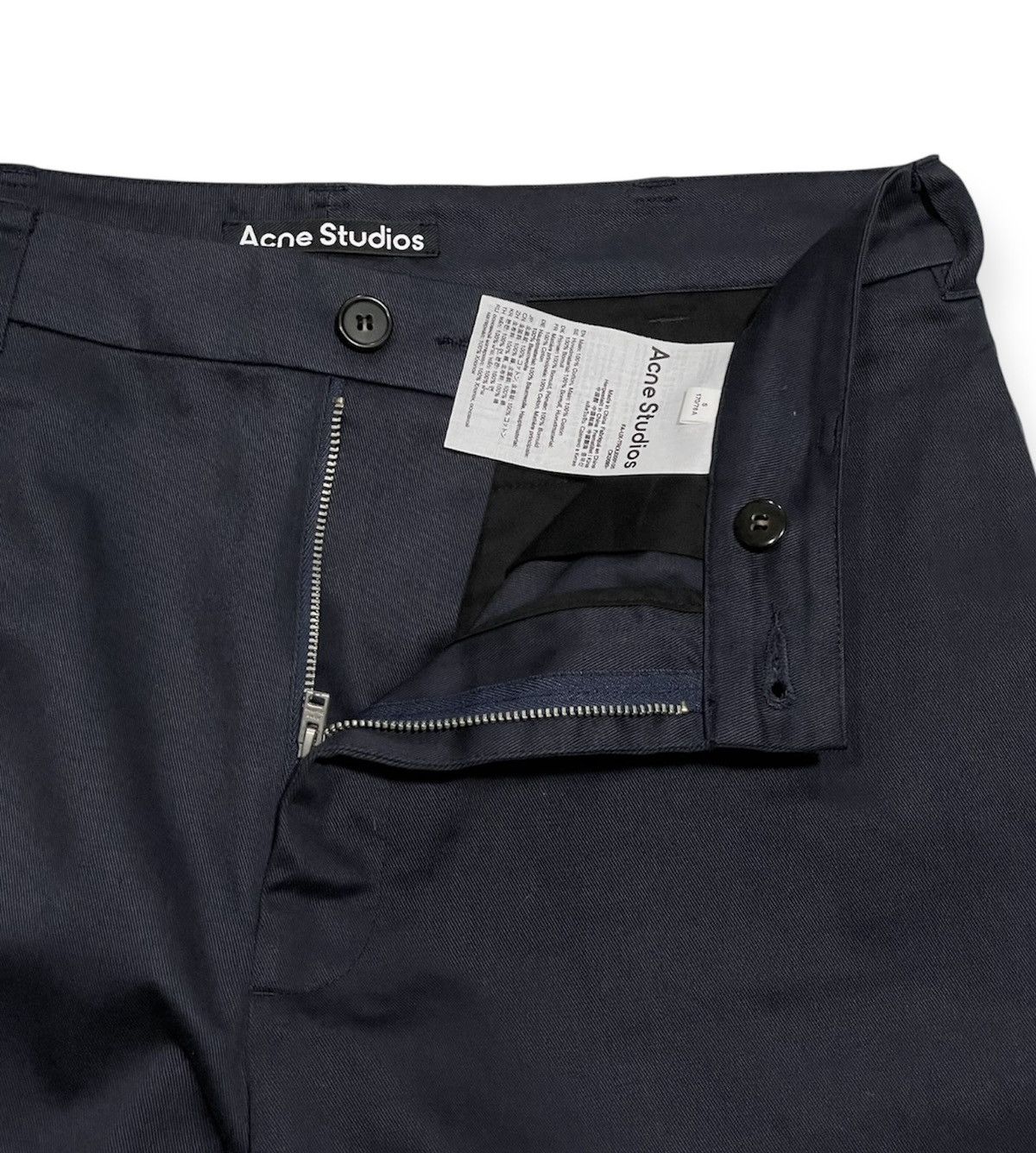 Acne Studios Wide Leg Twill Chino Trousers Size US 30 / EU 46 - 6 Thumbnail