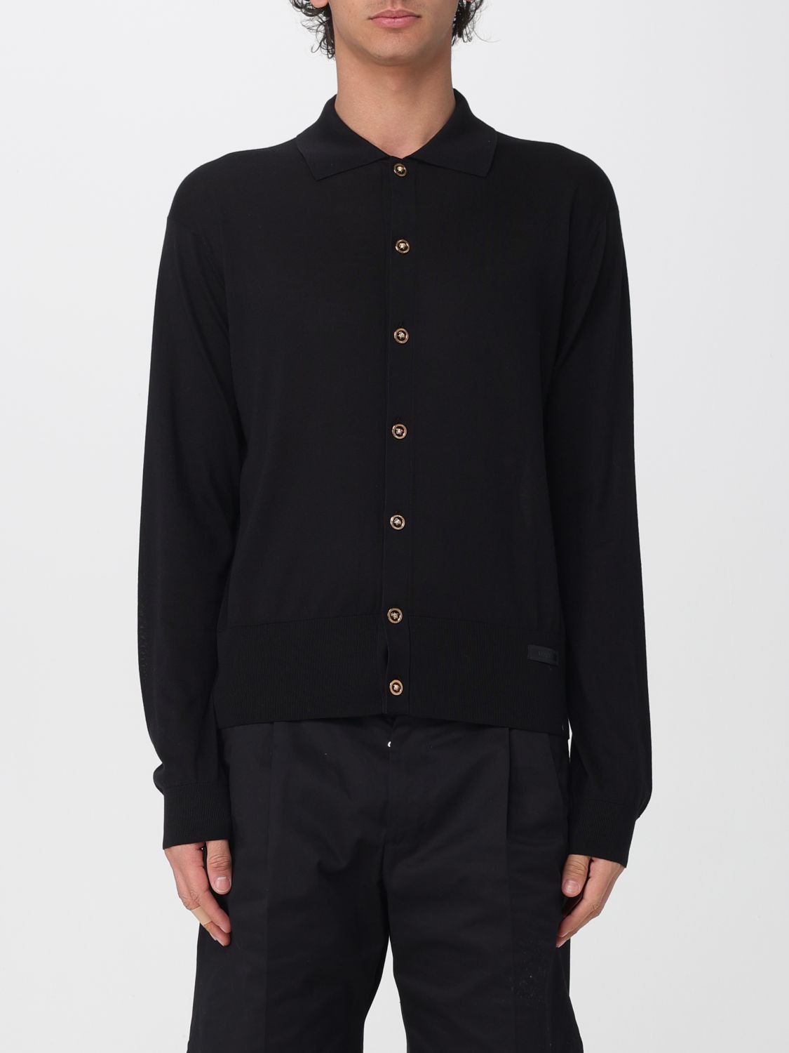 Versace Versace Cardigan Men Black Size US L / EU 52-54 / 3 - 1 Thumbnail