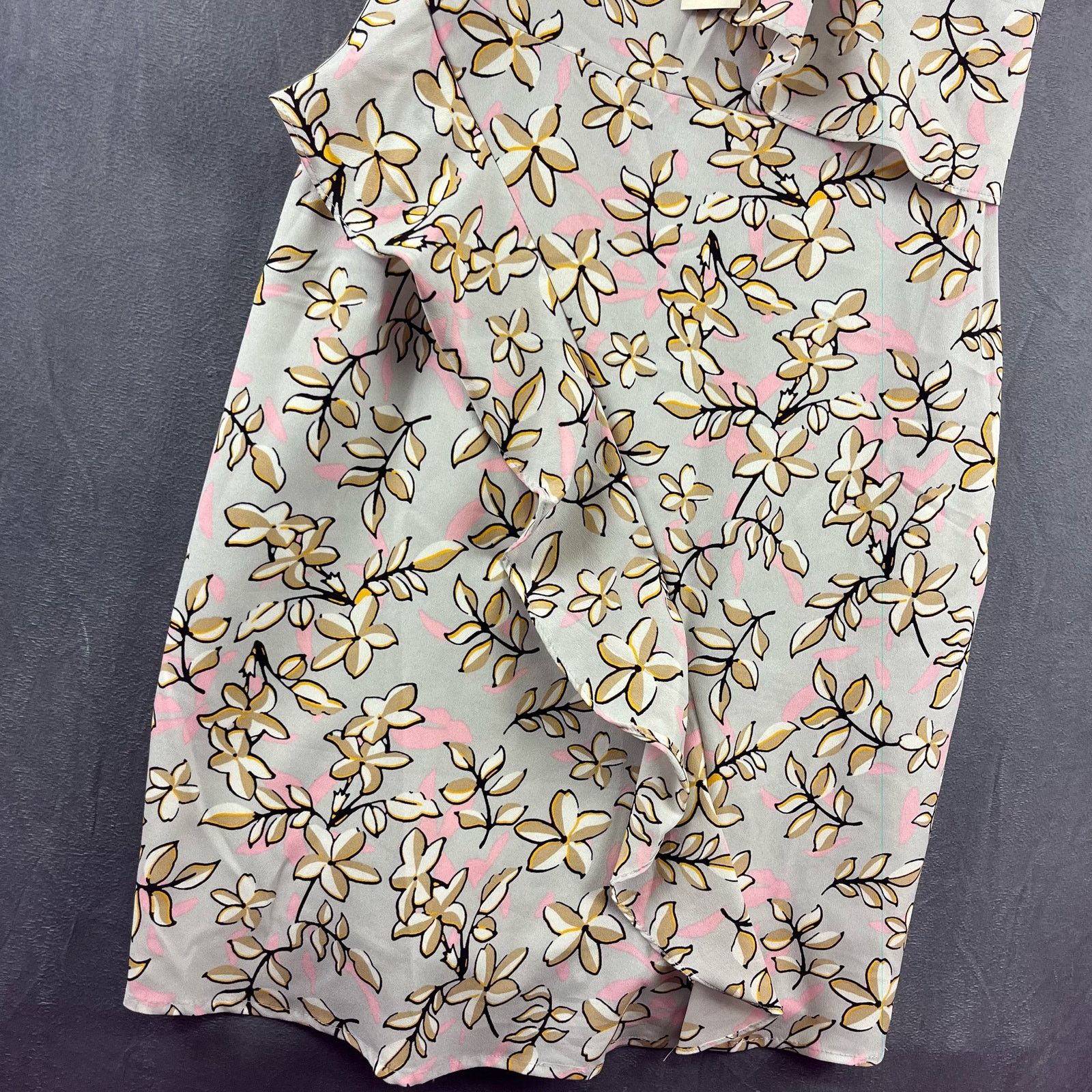 Banana Republic Banana Republic Petite 2P Dress Y2K Ruffle Abstract Floral Size XS / US 0-2 / IT 36-38 - 6 Thumbnail