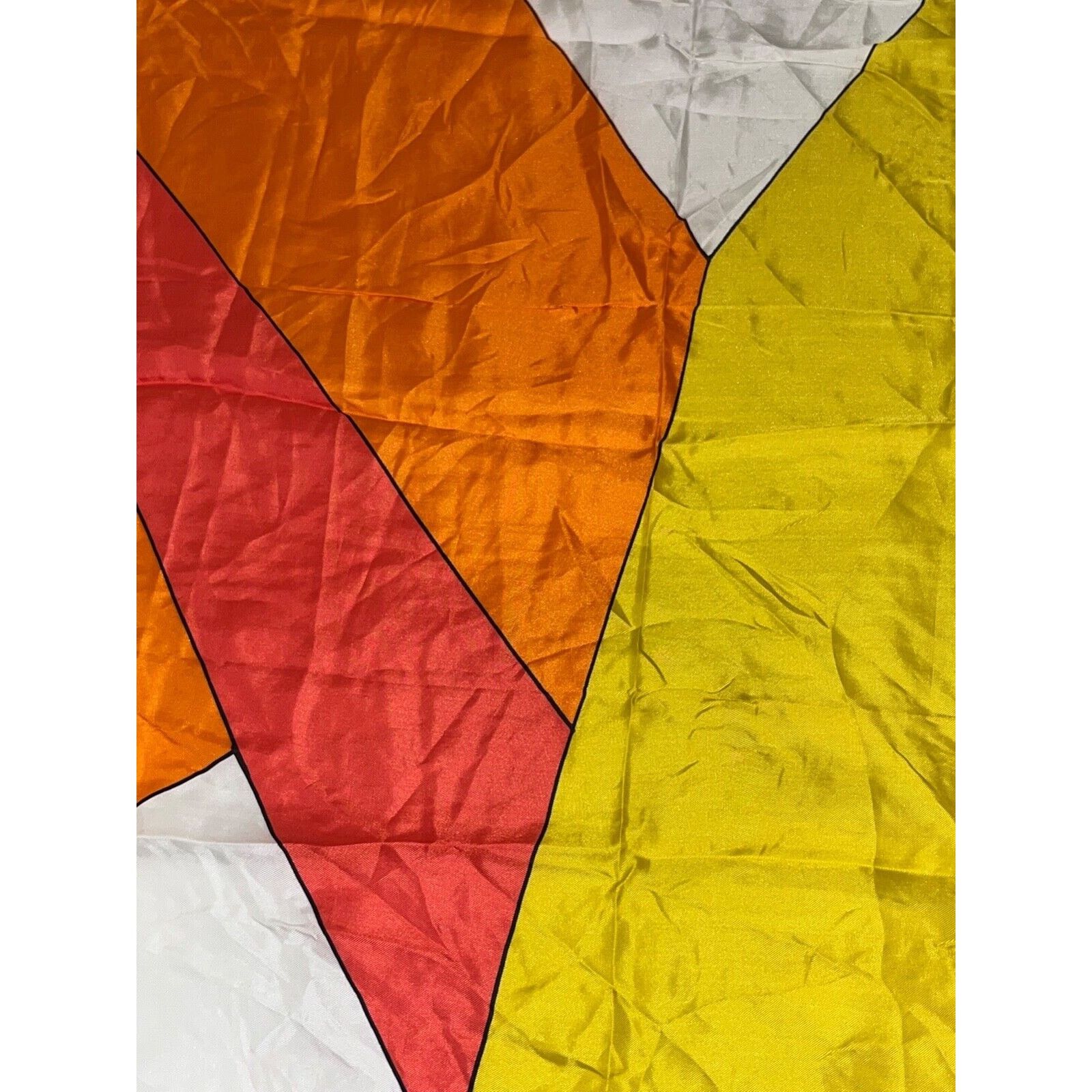 Other Vintage Vera Neumann Scarf - Ladybug Sign - Orange, Yellow, Size ONE SIZE - 7 Thumbnail