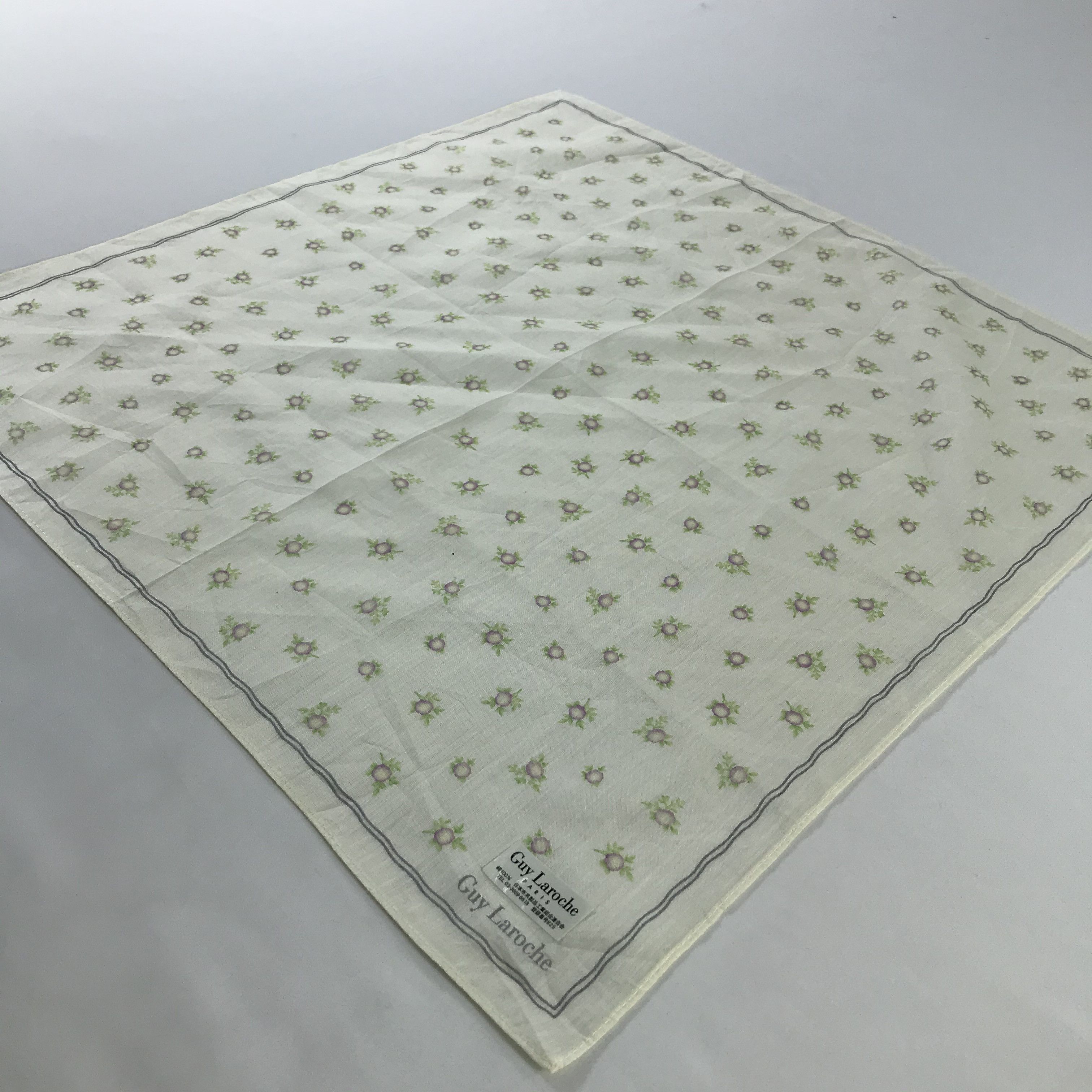 Guy Laroche × Vintage Guy Laroche Bandana / Handkerchief / Neckerchief - S1147 Size ONE SIZE - 2 Thumbnail