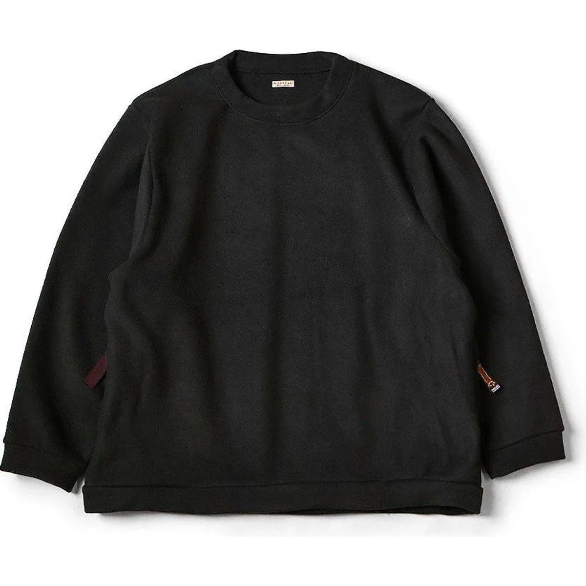 Kapital Reverse Fleece Big Crew Sweater Black Size US L / EU 52-54 / 3 - 1 Thumbnail