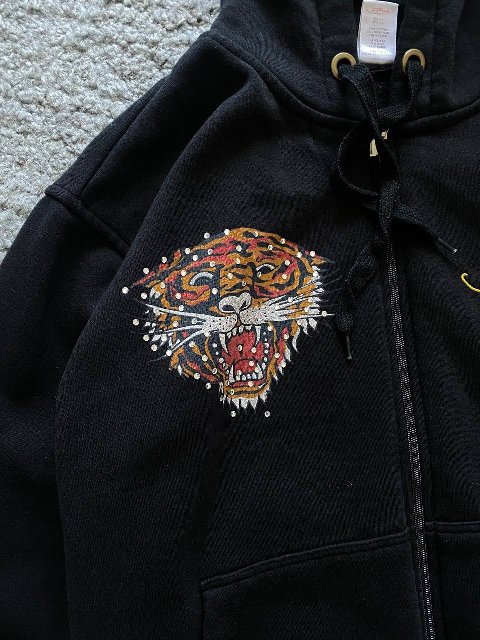 Christian Audigier × Ed Hardy × Vintage ❄️ VINTAGE ED HARDY Y2k ZIP UP HOODIE 🔥 Size US S / EU 44-46 / 1 - 3 Thumbnail