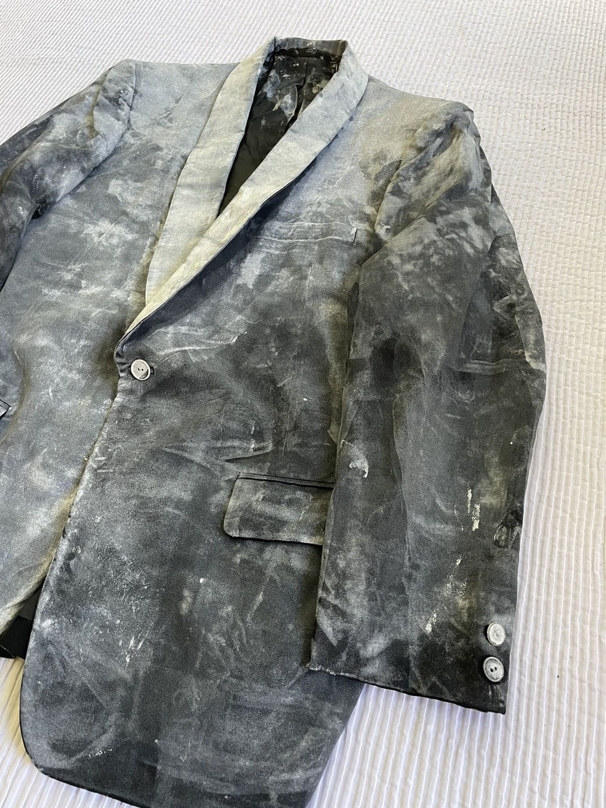 Handmade Painted Tuxedo Jacket Size 40R - 5 Thumbnail
