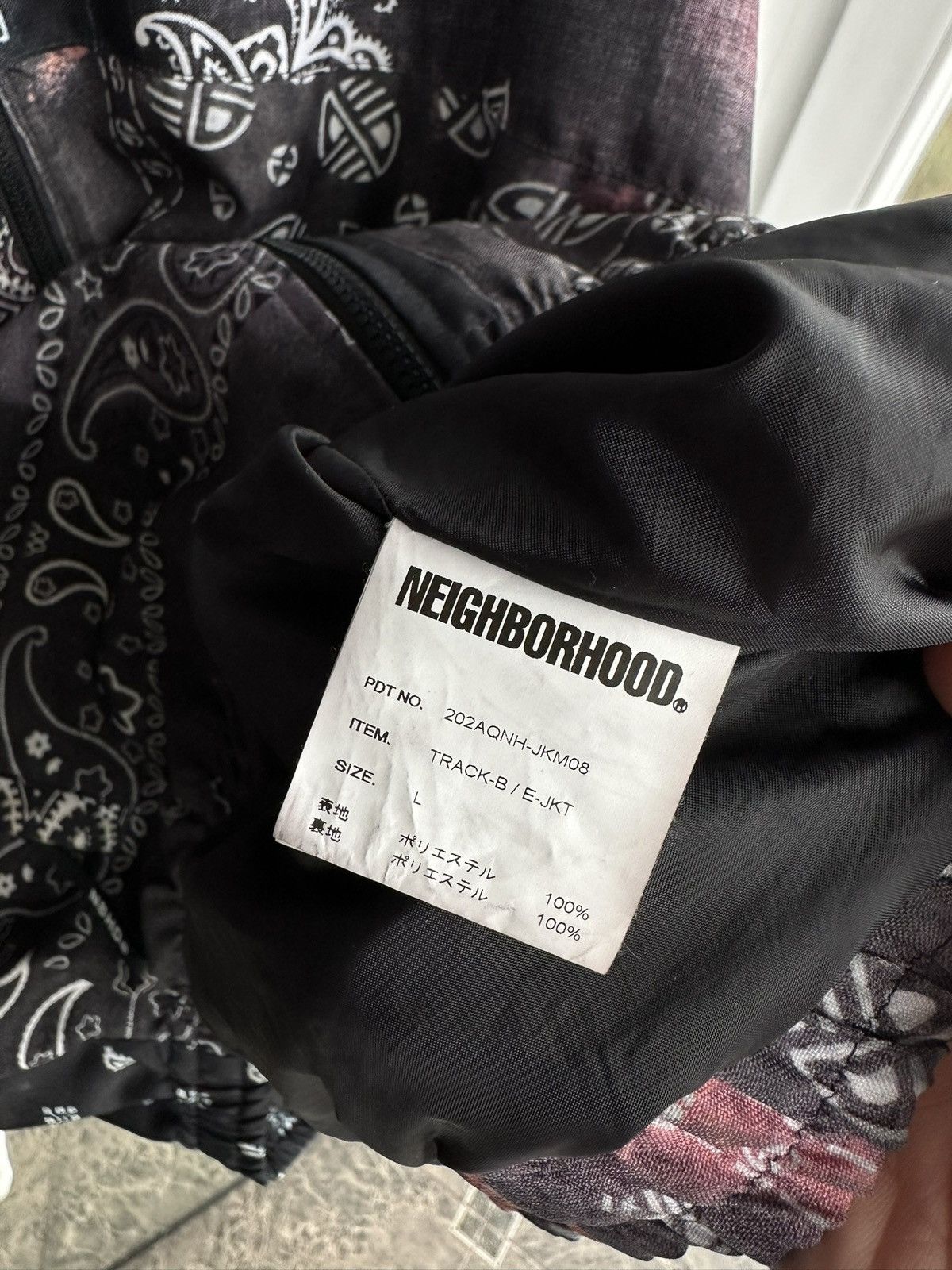 Neighborhood Neighborhood Japan Track-B/E Bandana Patchwork Zip Jacket Size US L / EU 52-54 / 3 - 8 Thumbnail