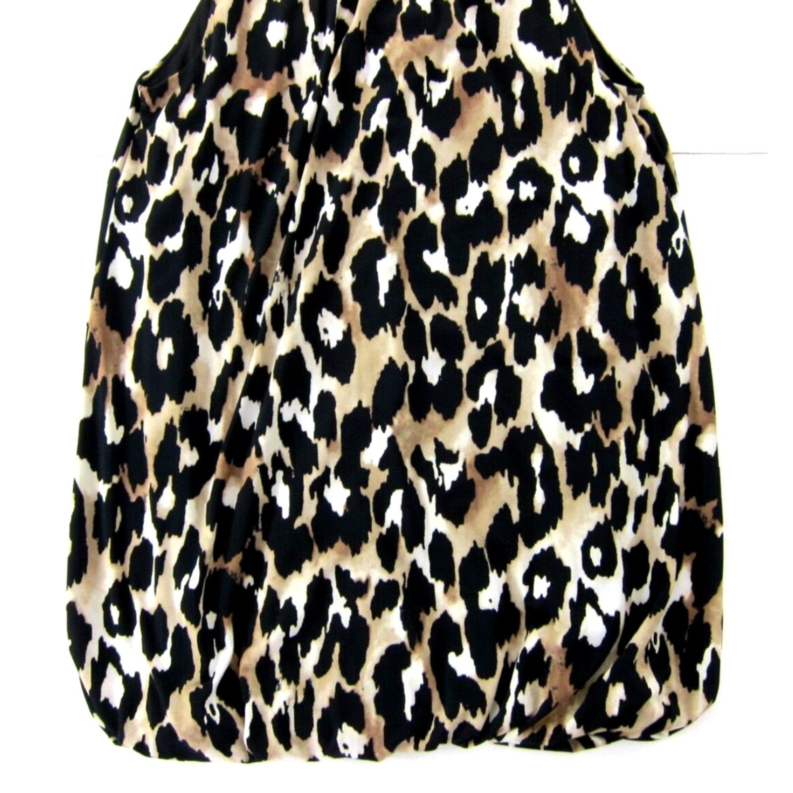 Vintage VINTAGE Style & Co. Black Brown Leopard Cheetah Stretch Beaded Tank Tunic Dress Medium Size M / US 6-8 / IT 42-44 - 6 Thumbnail