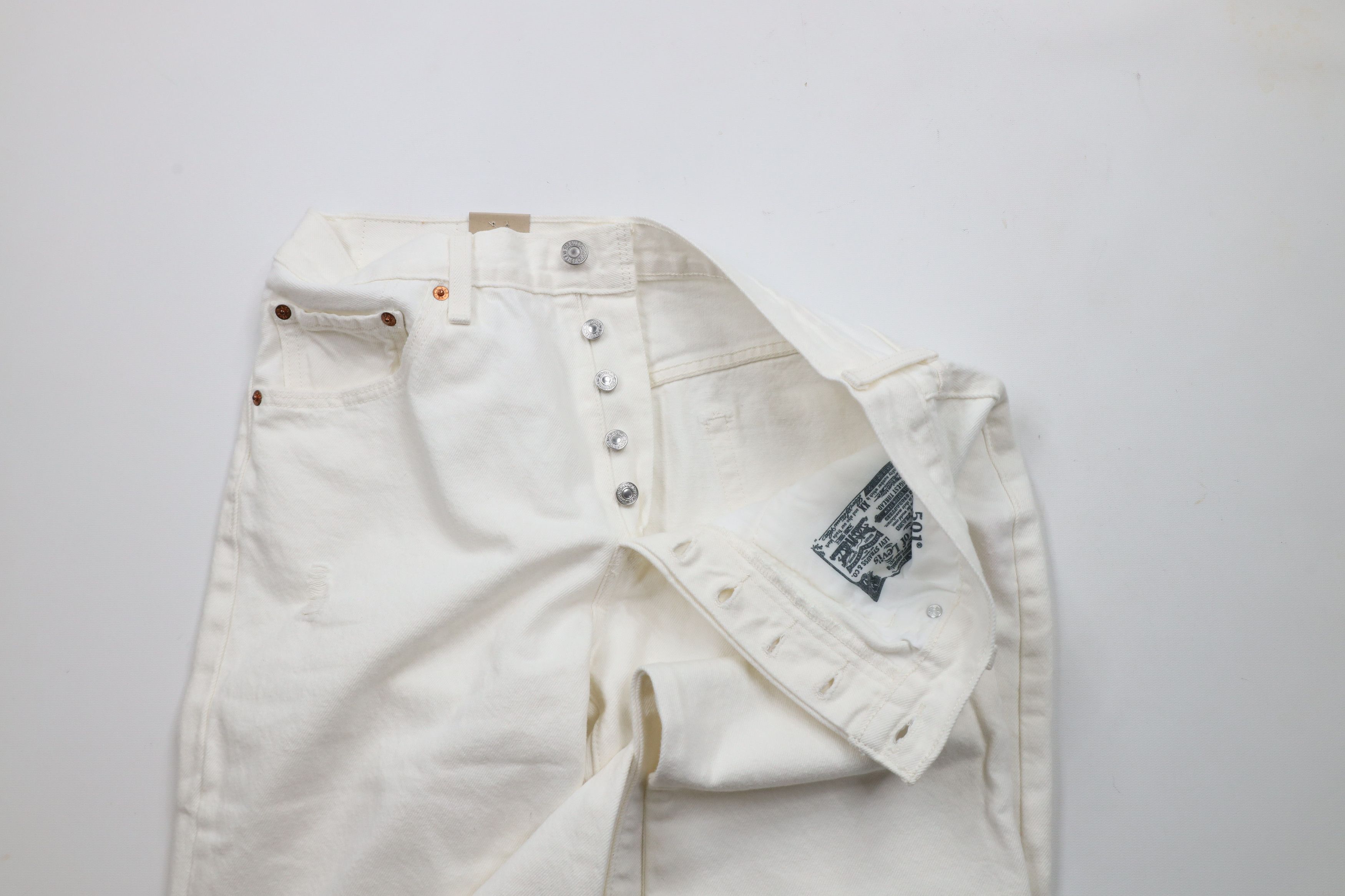 Levi's New Levis 501xx Raw Hem Button Fly Original Fit Jeans Size 30" / US 8 / IT 44 - 6 Thumbnail