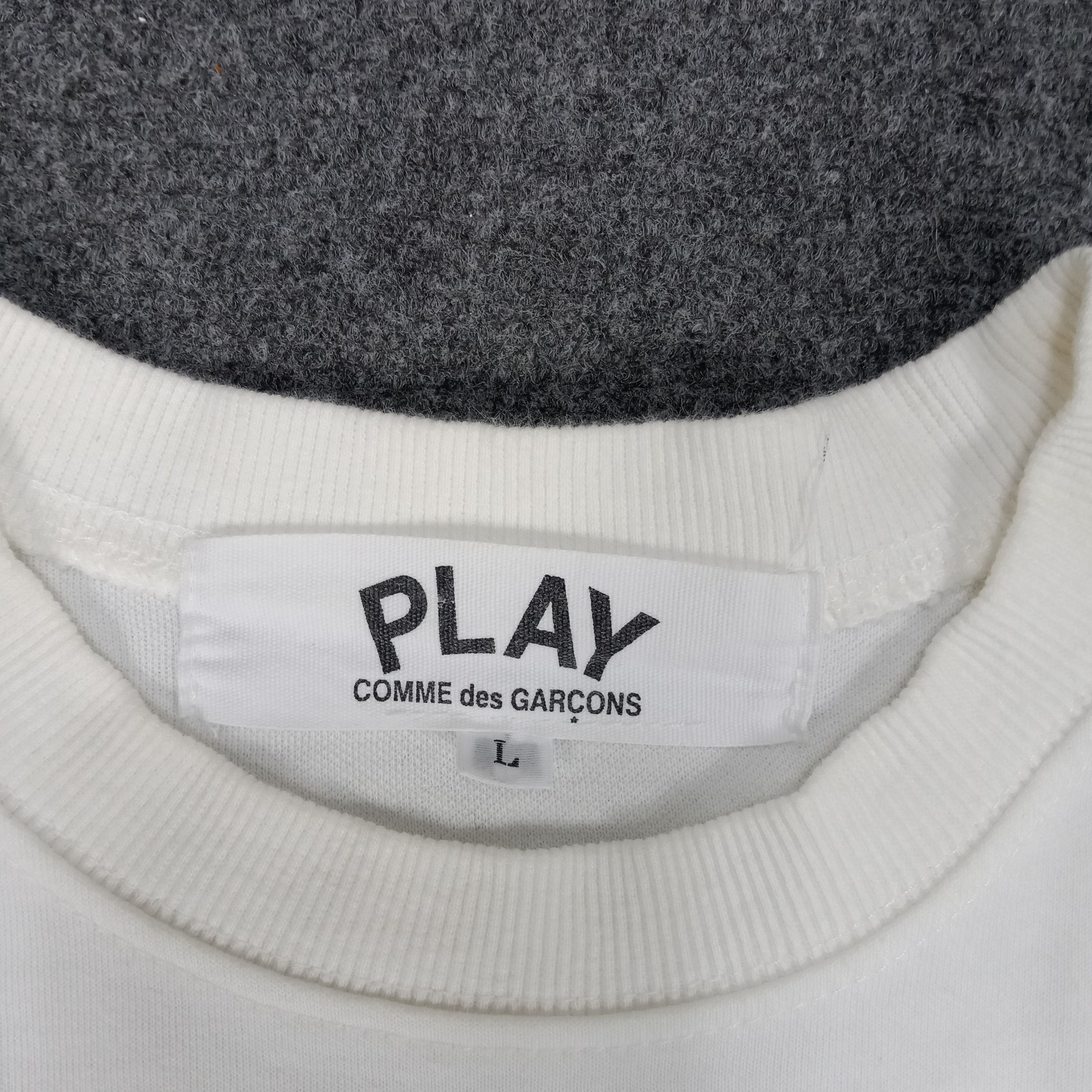 Comme des Garcons × Japanese Brand × Vintage Play Comme des Garcons Japanese Designer Sweatshirt Size US L / EU 52-54 / 3 - 3 Thumbnail