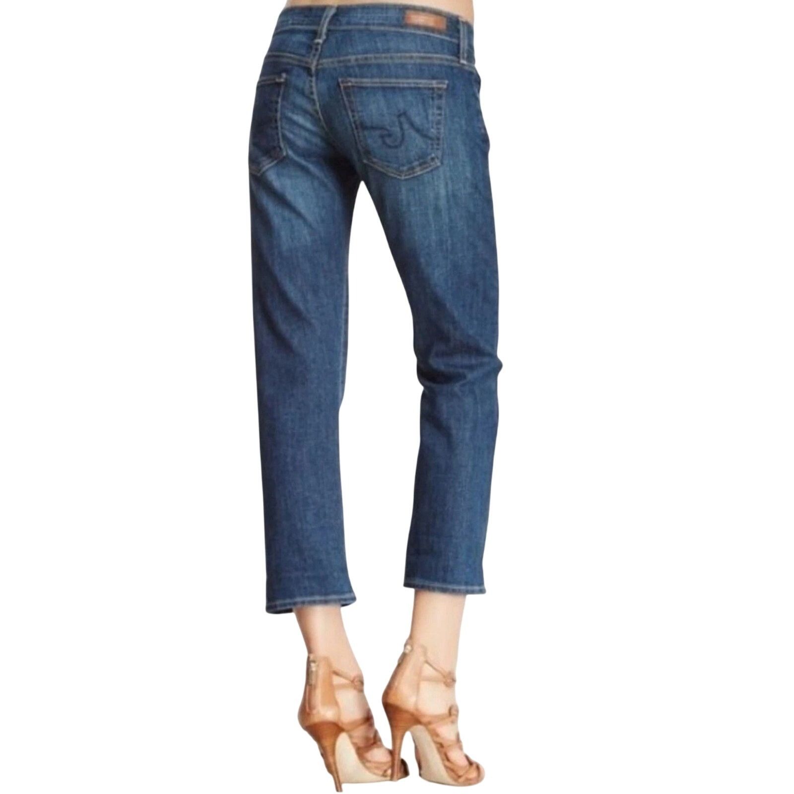 AG Adriano Goldschmied Ag Adriano Goldschmied The Tomboy Crop Jeans Straight Leg 27 Size 27" / US 4 / IT 40 - 2 Thumbnail