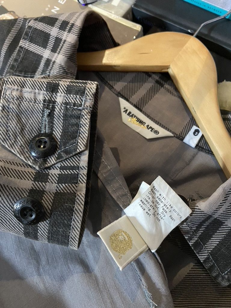 Bape 00s Bape Classics Plaid Check Multi Pocket Utility Jacket Size US M / EU 48-50 / 2 - 10 Thumbnail