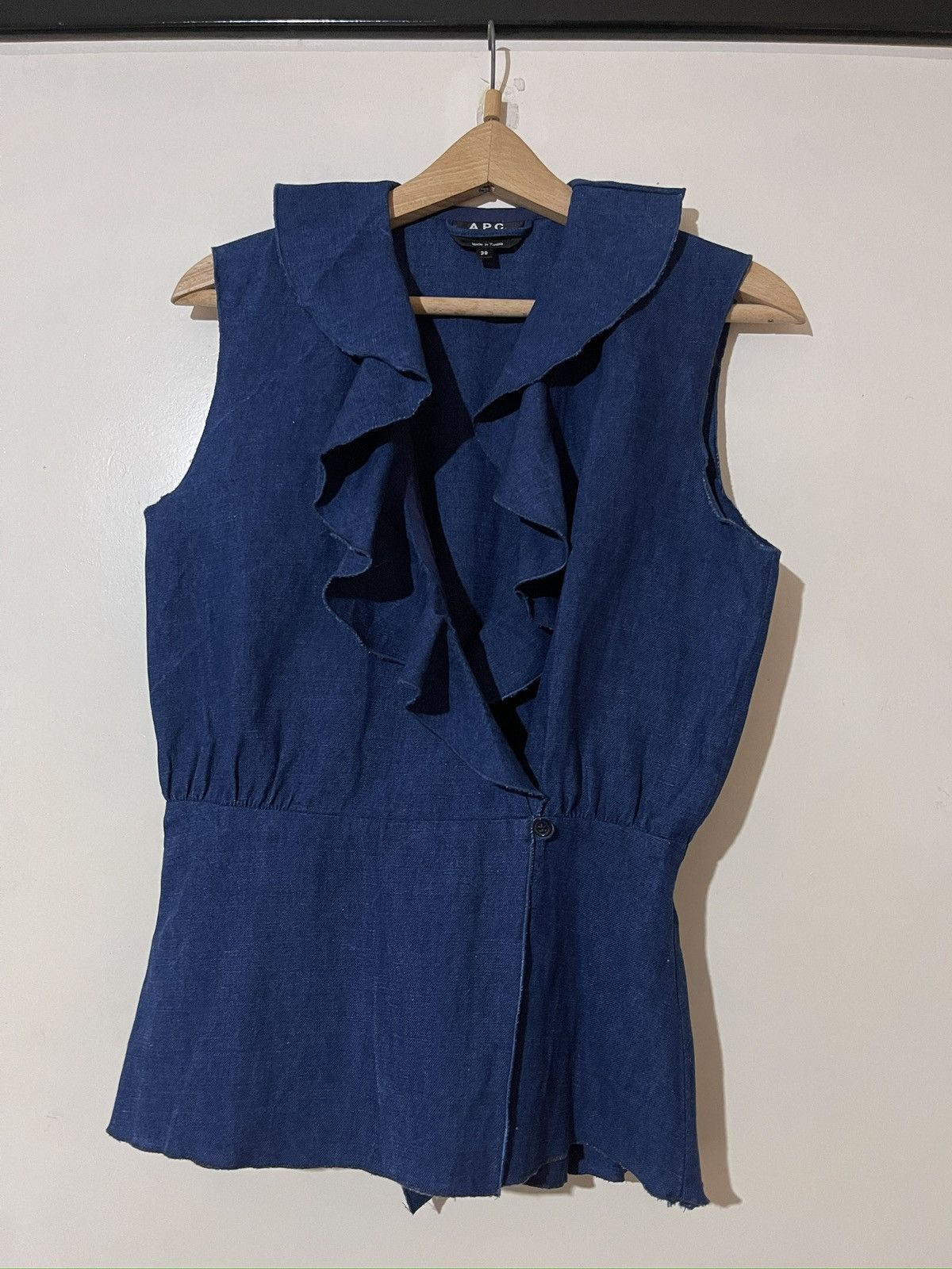 A.P.C. A.P.C. Indigo Denim Wrap Dress Size M / US 6-8 / IT 42-44 - 9 Thumbnail