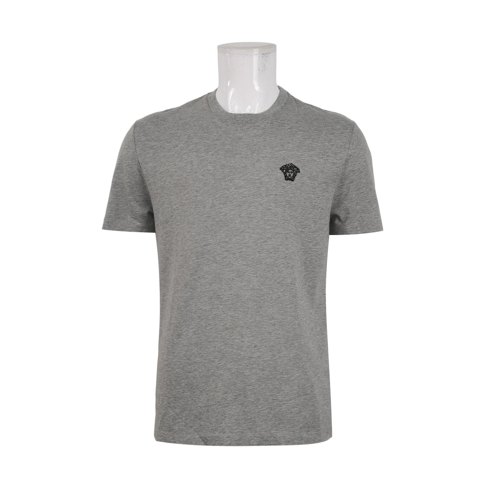 Versace Versace Gray Cotton Medusa Logo Crew Neck T-Shirt XL Size US XL / EU 56 / 4 - 1 Thumbnail