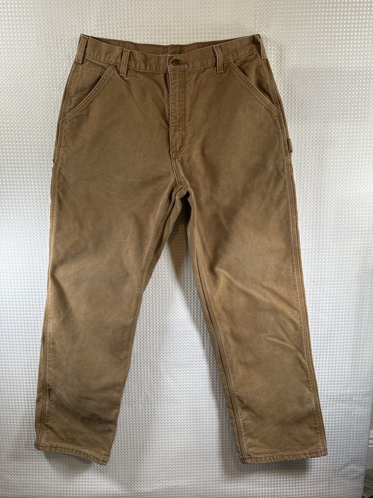 Carhartt CARHARTT LOOSE STRAIGHT WASHED DUCK LINED DUNGAREE Size US 36 / EU 52 - 5 Thumbnail