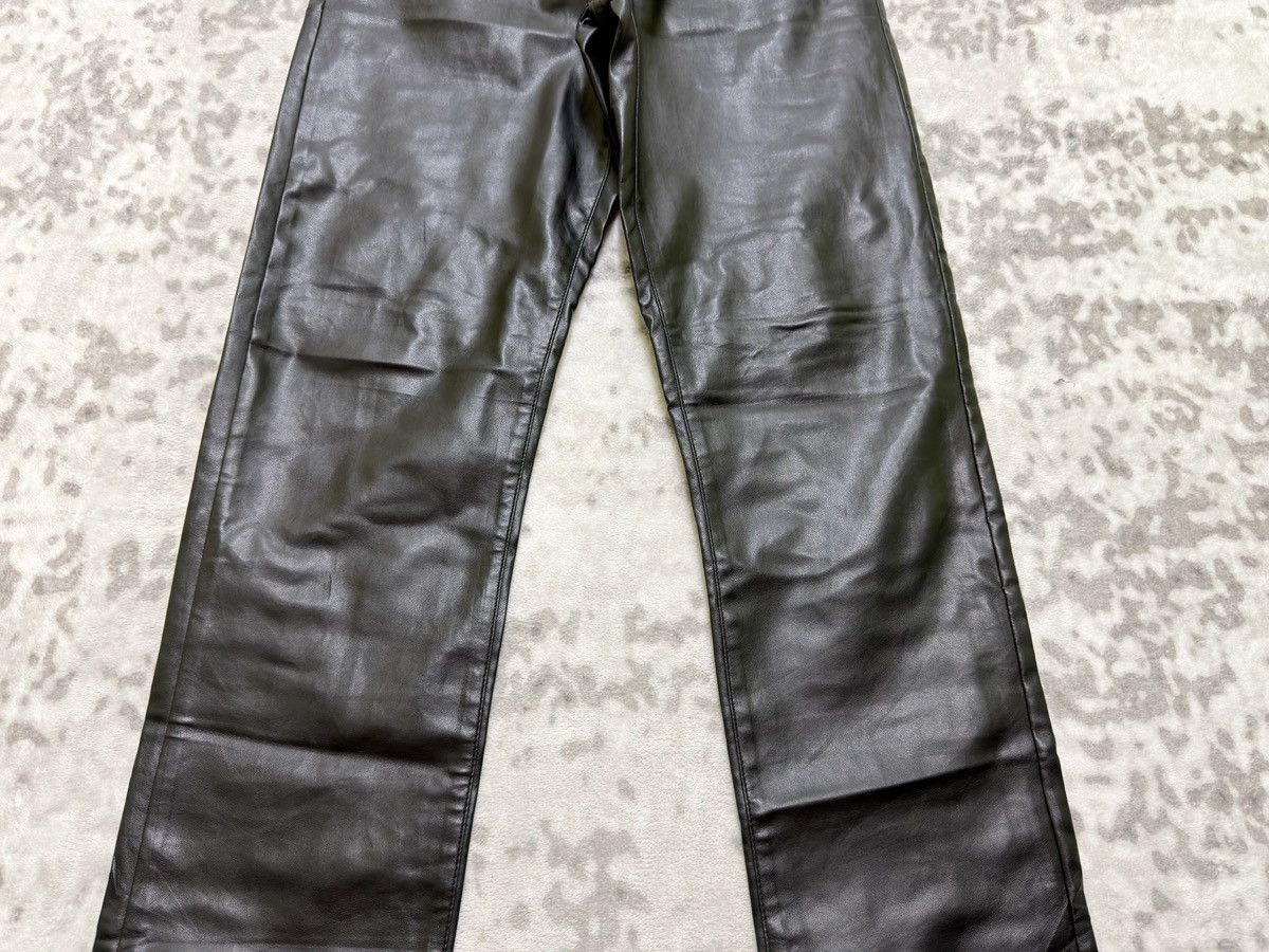 Vintage Freesoul Vintage PVC Pants Black Glossy Italian Designer Y2K Size US 26 / EU 42 - 6 Thumbnail