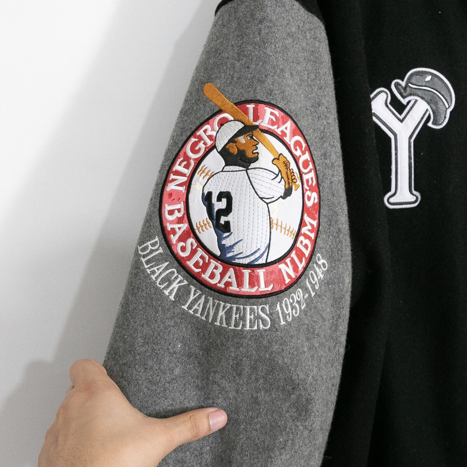 Vintage Vintage Negro League Black Yankees Wool Bomber Jacket XL Size US XL / EU 56 / 4 - 6 Thumbnail