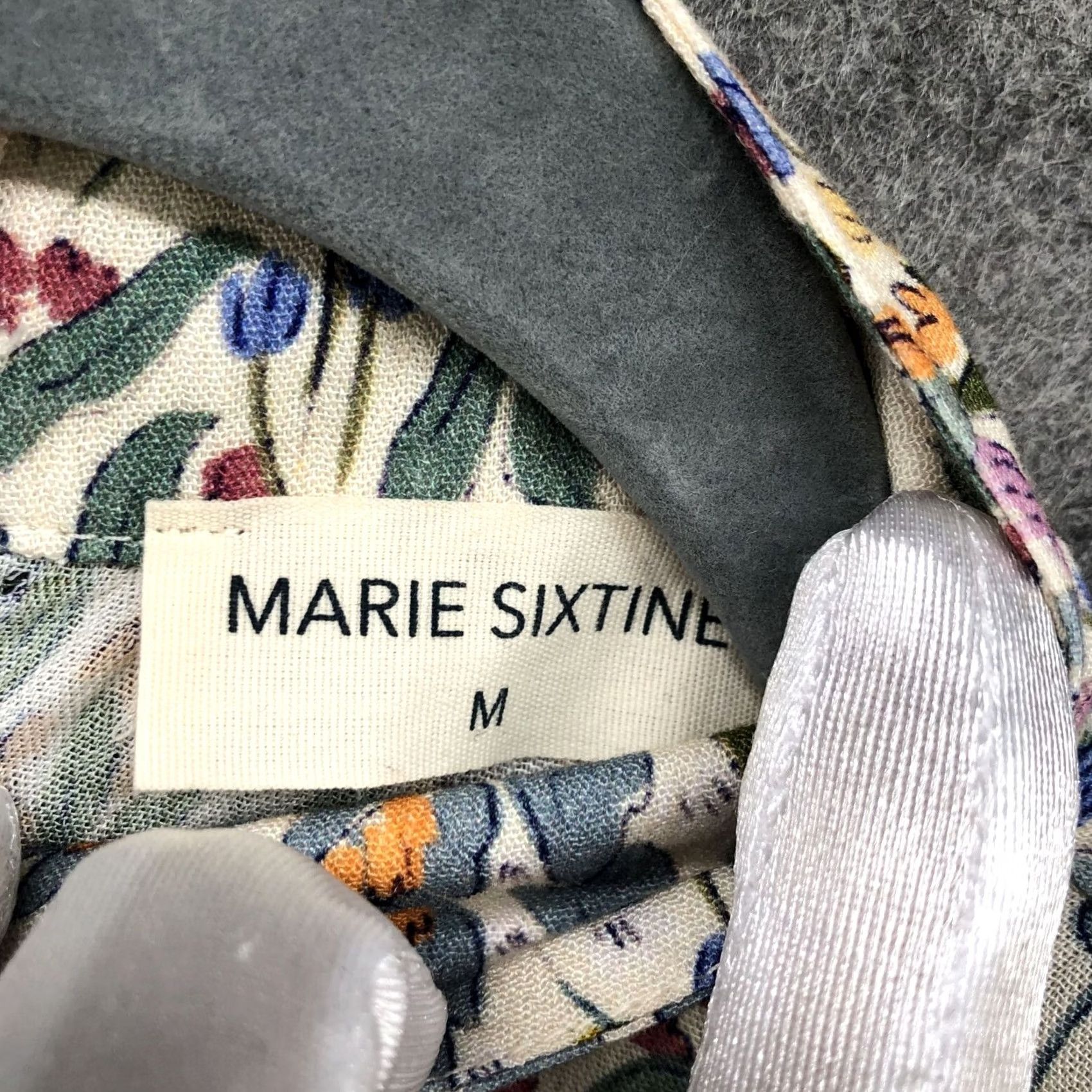 Vintage Marie Sixtine Blouse Womens M Bubble Sleeve Floral High Neck Cottagecore Prairie Size M / US 6-8 / IT 42-44 - 7 Thumbnail