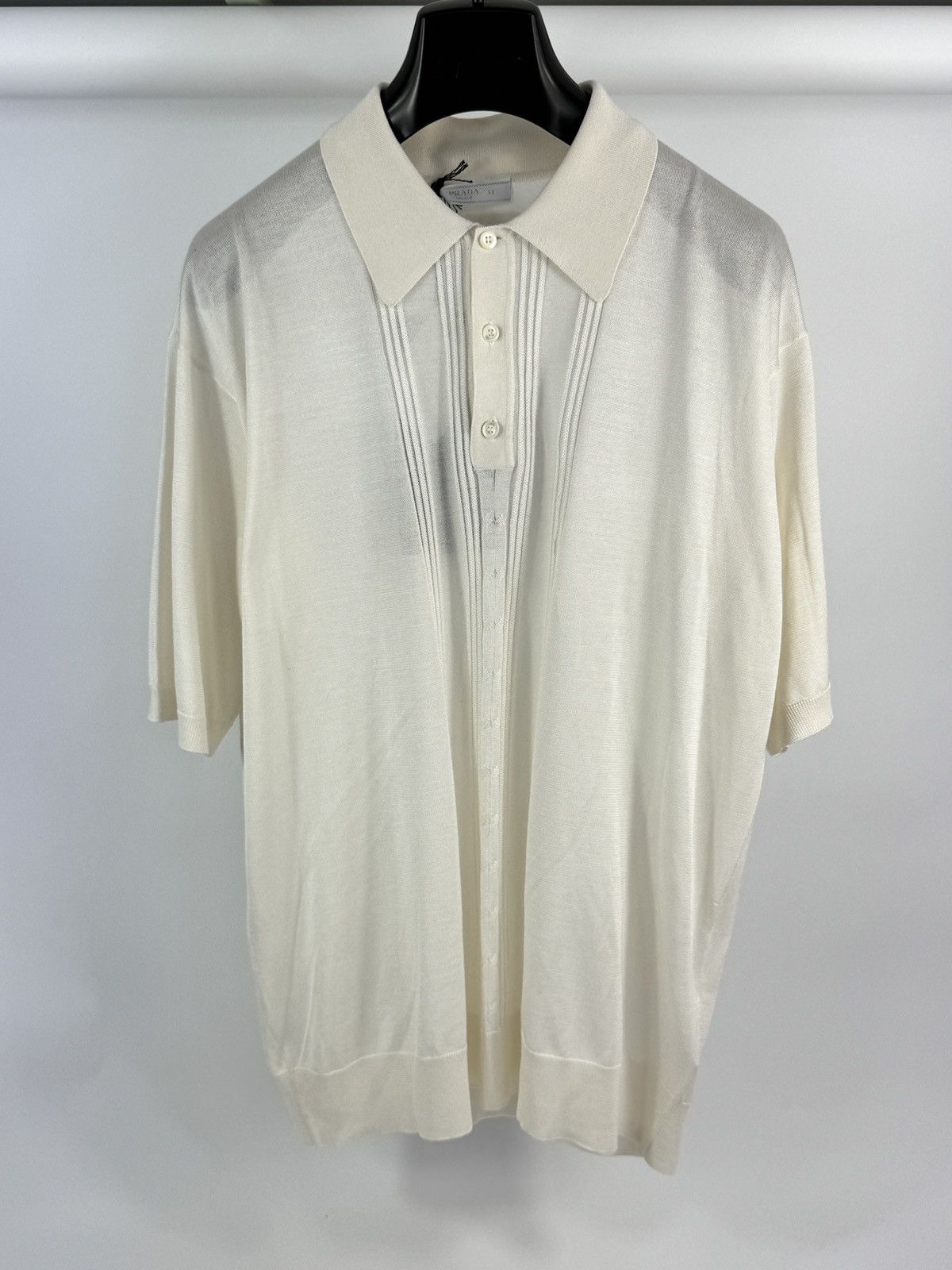 Prada SILK POLO SHIRT Size US XL / EU 56 / 4 - 1 Thumbnail
