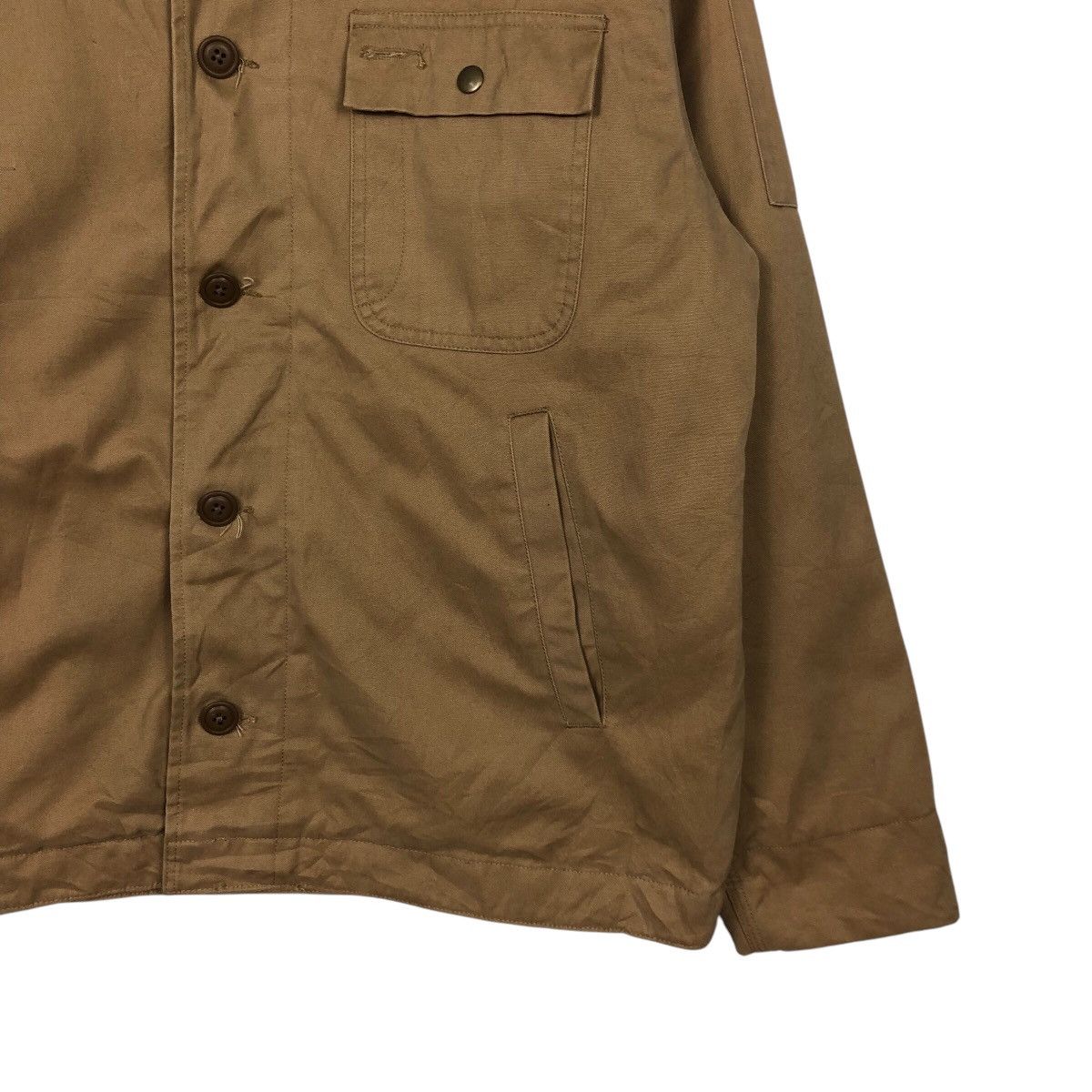 Japanese Brand 📌Vintage Biker Jacket Button Gap Detroit Duck Canvas Size US M / EU 48-50 / 2 - 6 Thumbnail