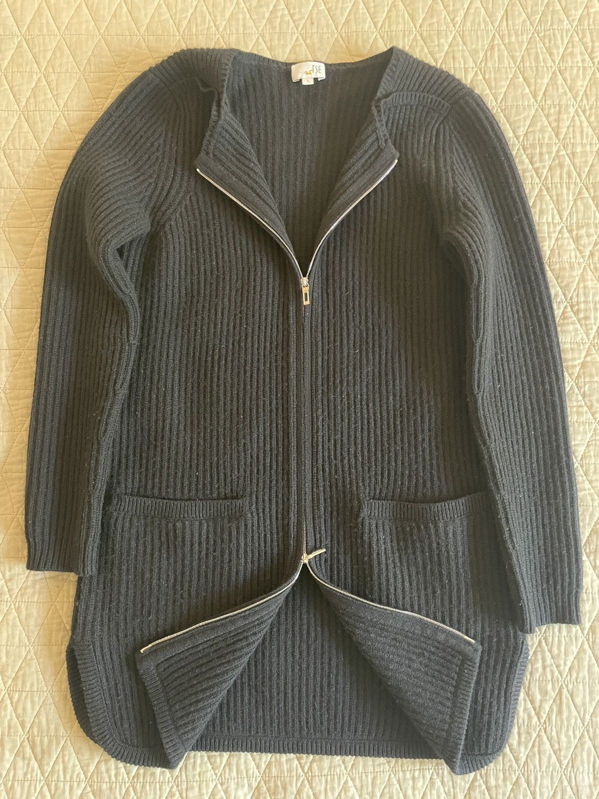 Tse Full Zip Cashmere Sweater Size S / US 4 / IT 40 - 1 Thumbnail