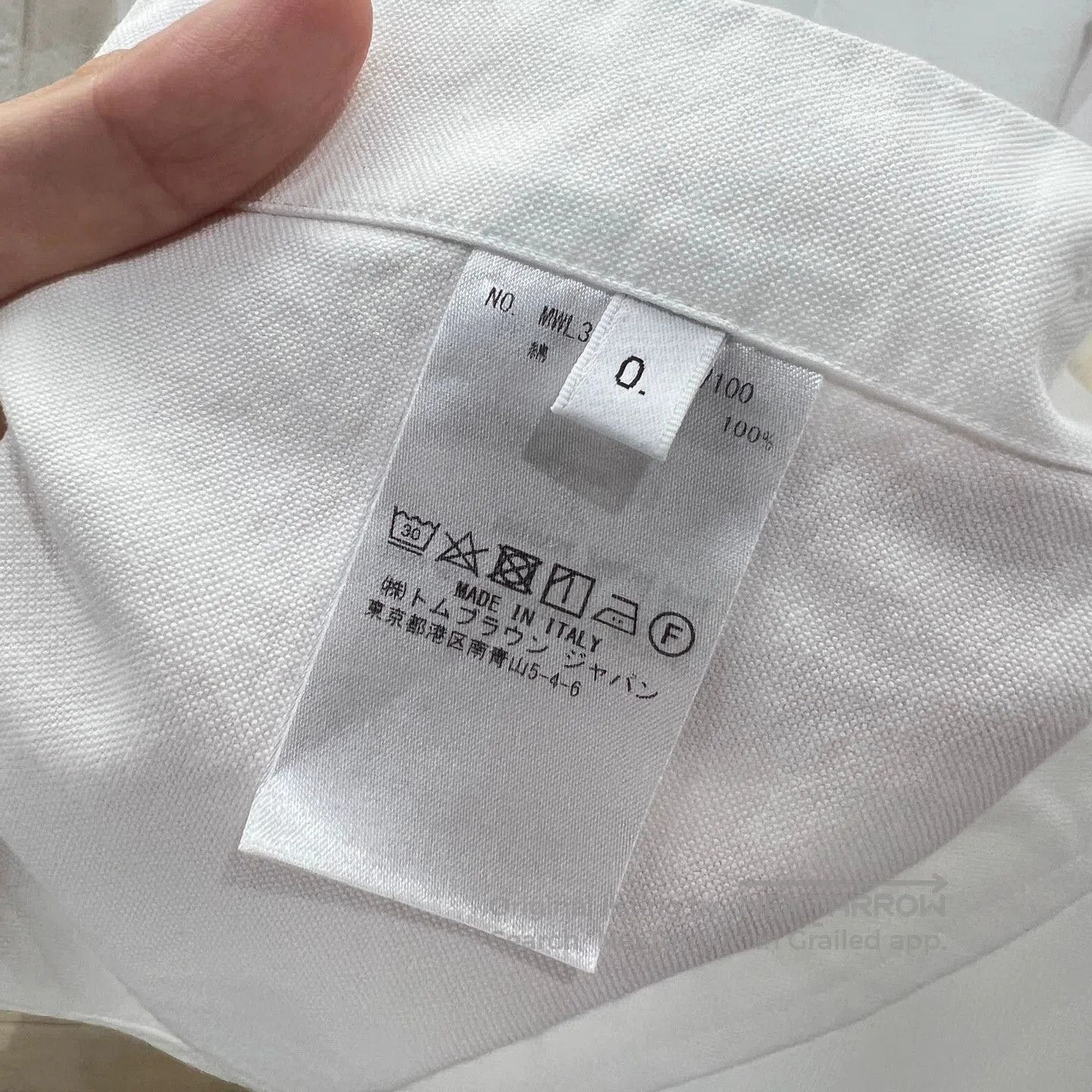Thom Browne THOM BROWNE White 4-Bar Sleeve Shirt. Size US S / EU 44-46 / 1 - 5 Thumbnail