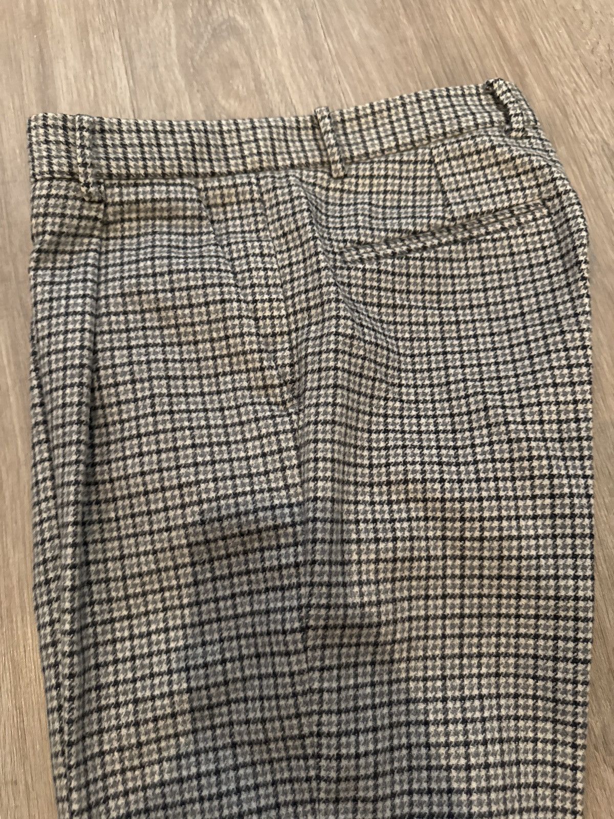 Other ADAM Adam Lippes Houndstooth Pleated Trousers Size US 32 / EU 48 - 4 Thumbnail