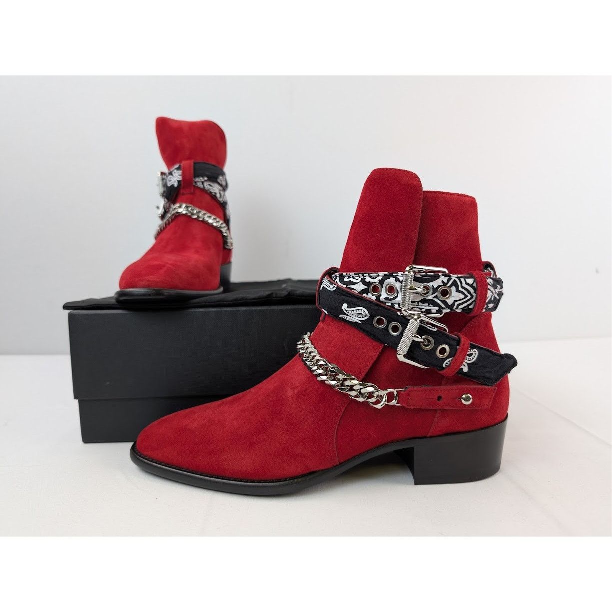 Amiri o1rshd1 Q:2 / Bandana Boots in Merlot Size US 9 / EU 42 - 21 Thumbnail