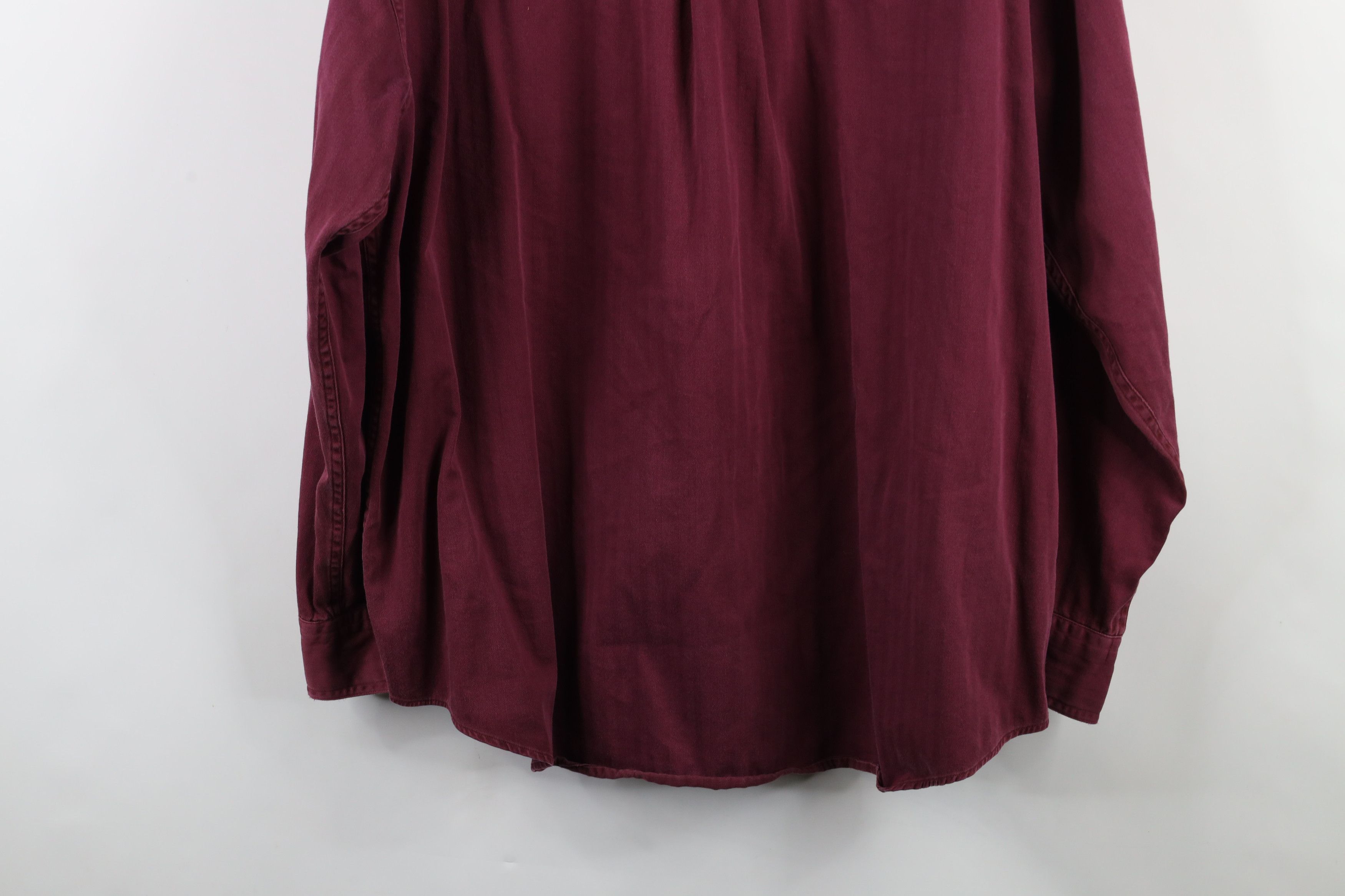 Ralph Lauren × Vintage Vtg 90s Chaps Ralph Lauren Herringbone Button Down Shirt Size US XXL / EU 58 / 5 - 15 Thumbnail