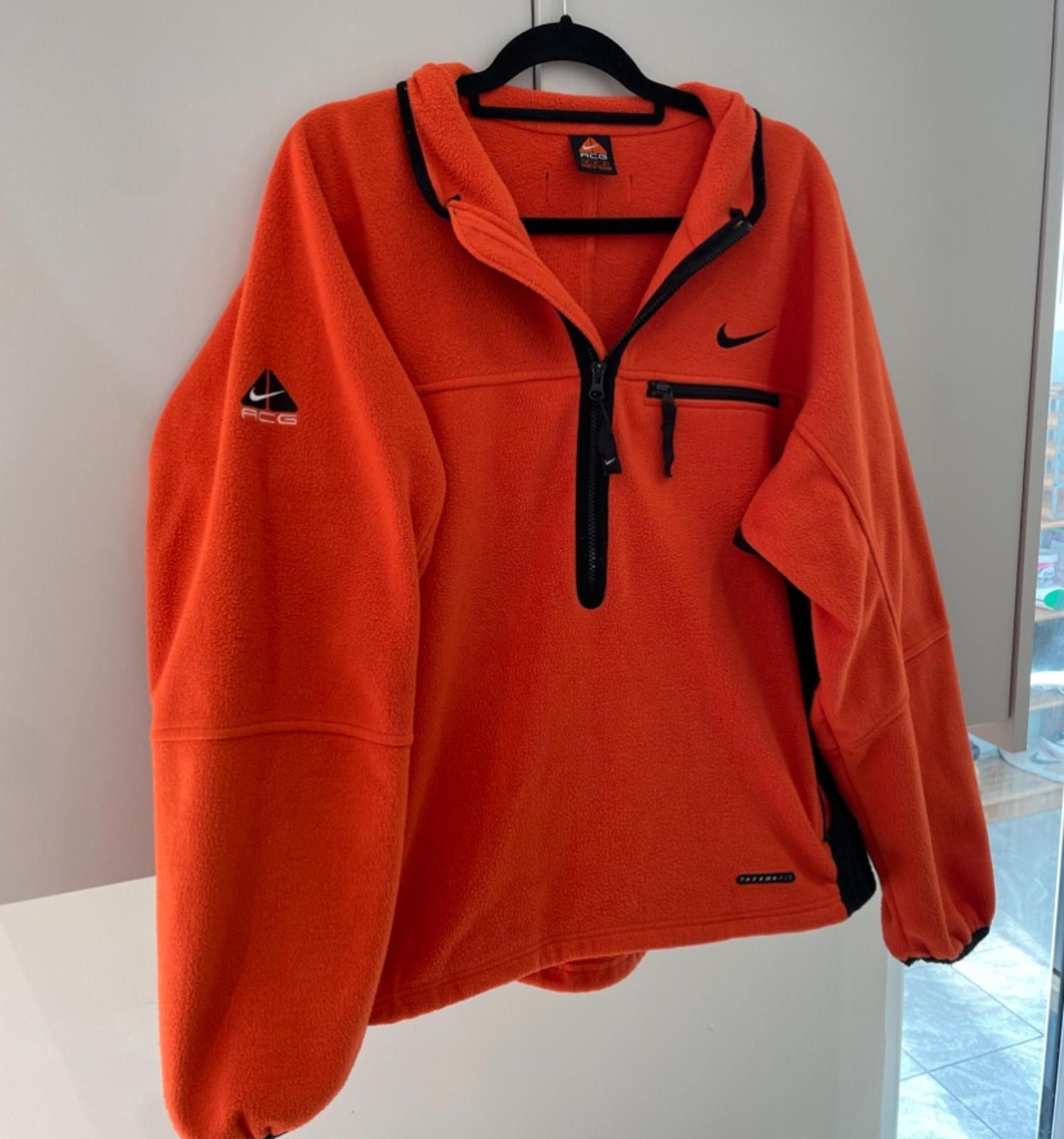 Nike ACG Orange Nike ACG Military Utility Sherpa Fleece Jacket Size US M / EU 48-50 / 2 - 2 Thumbnail