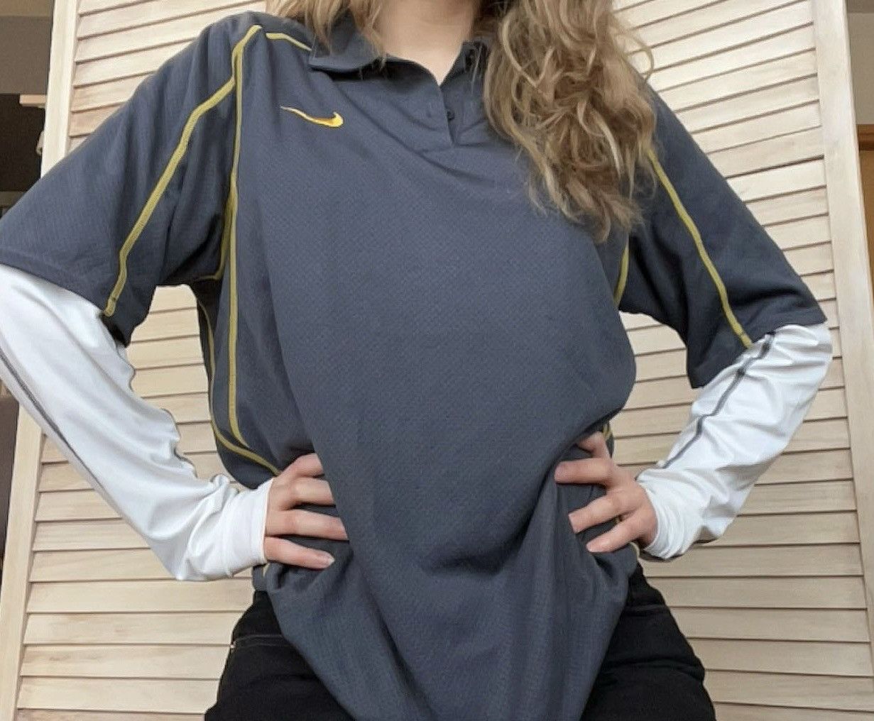 Nike Nike Golf Navy t-shirt with White Long sleeve Size US M / EU 48-50 / 2 - 1 Thumbnail