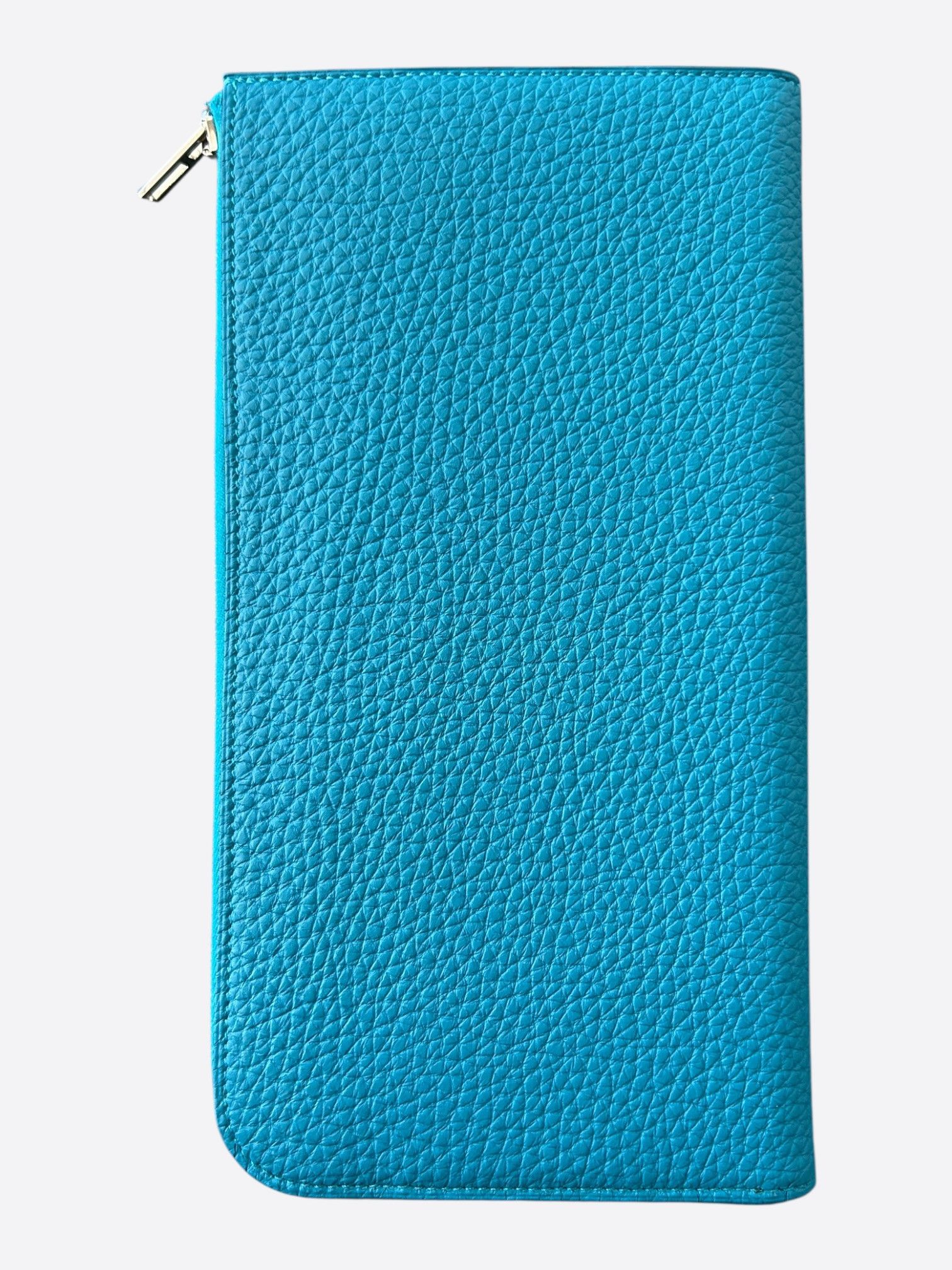 Hermes Hermes Blue Togo & Palladium Hardware Zippy Wallet Size ONE SIZE - 2 Thumbnail