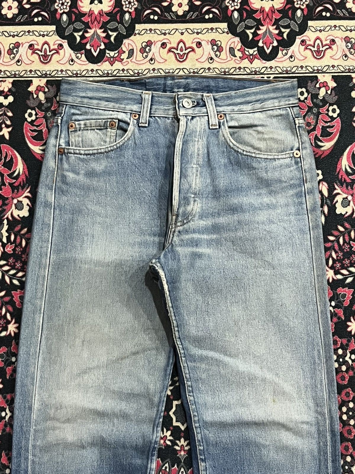 Levi's Vintage 80s Levi’s 501xx Made in Usa Blue Washed Jeans Size US 29 - 4 Thumbnail