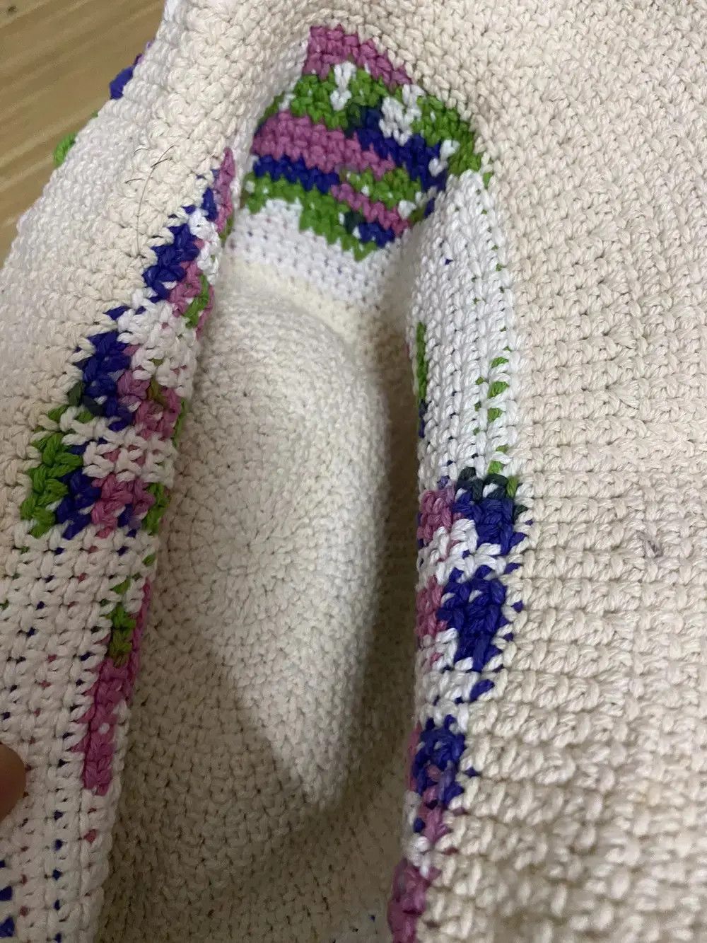 Vintage Japanese Brand Crochet Bucket Hat Size ONE SIZE - 5 Thumbnail