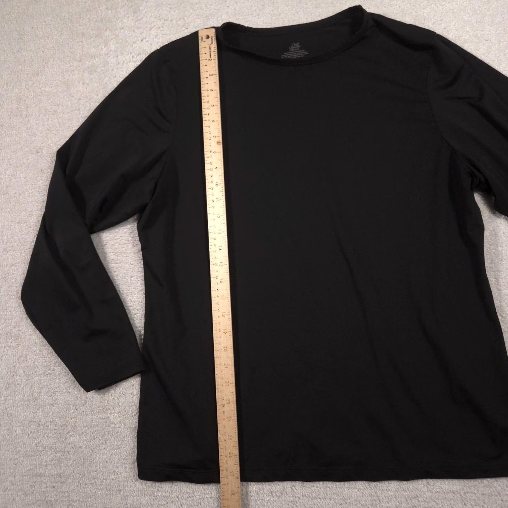 Vintage Chill Chasers Shirt Womens 2X Black Stretch Tagless Base Layer Long Johns Thermal Long Sleeve T-Shirt Size XXL / US 16-18 / IT 52-54 - 5 Thumbnail