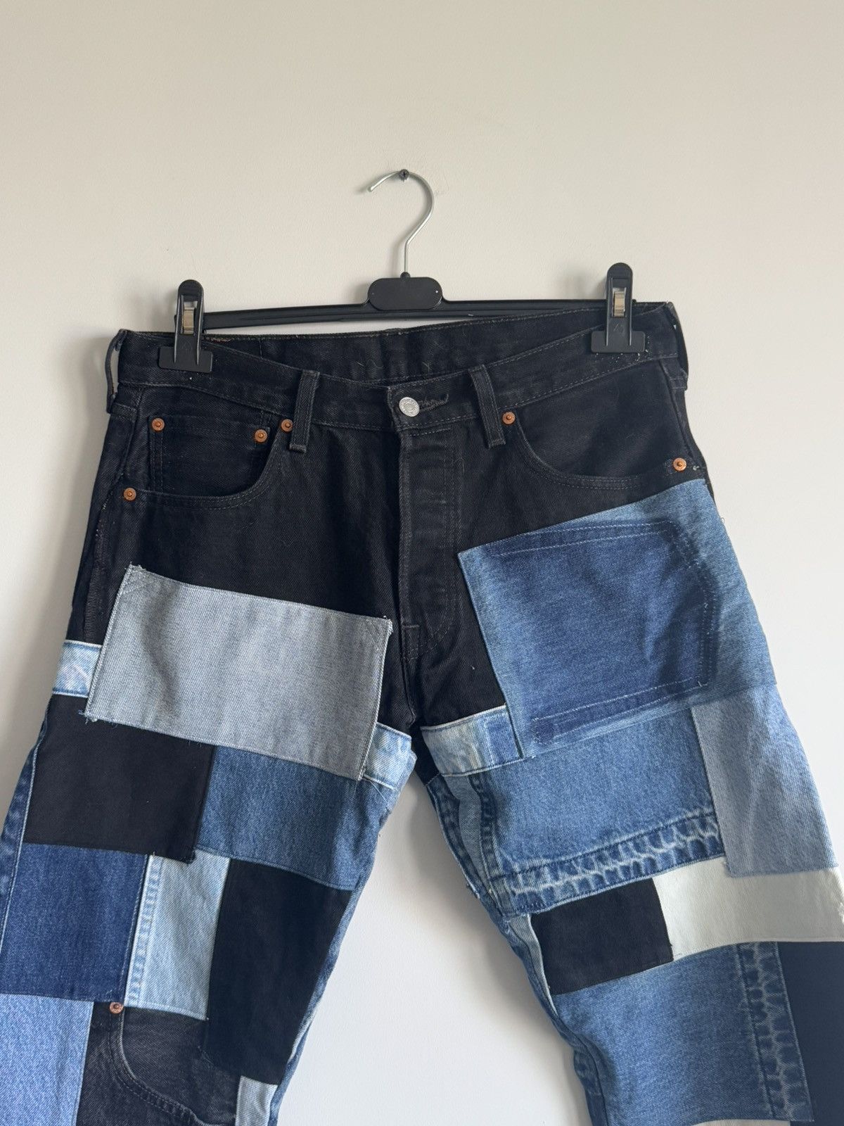 Levi's Custom recycled Levis jeans patchwork denim Size US 32 / EU 48 - 6 Thumbnail