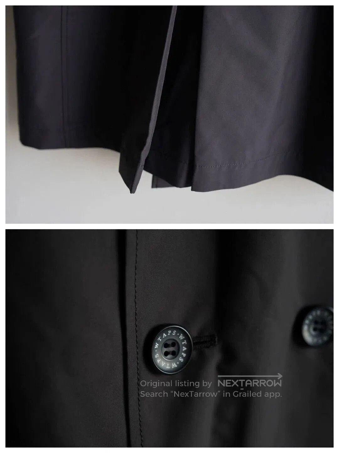 Wtaps Black Double-Breasted Long Coat Size S. Size US S / EU 44-46 / 1 - 7 Thumbnail
