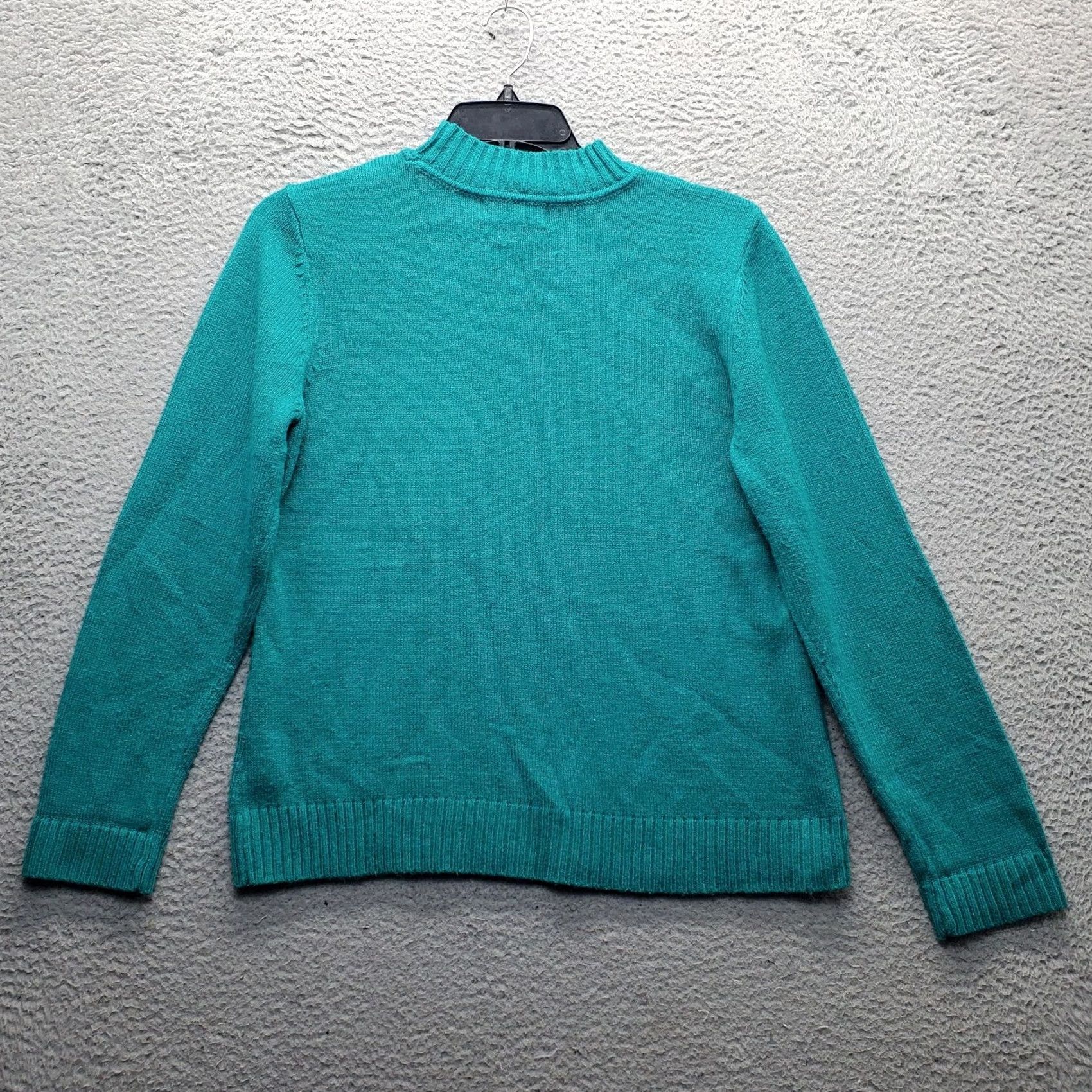 Vintage Sag Harbor Womens Large Green Knit Raglan Sleeve Crew Neck Pullover Sweater Size L / US 10 / IT 46 - 2 Thumbnail