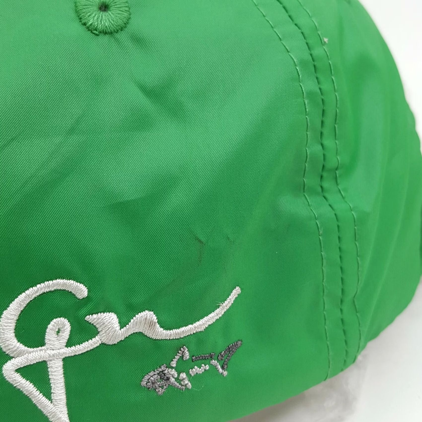 Logo 7 Greg Norman Shark Logo Adjustable Golf Hat Baseball Cap Men Green 90s Retro Shark Casual B Mens Size ONE SIZE - 4 Thumbnail